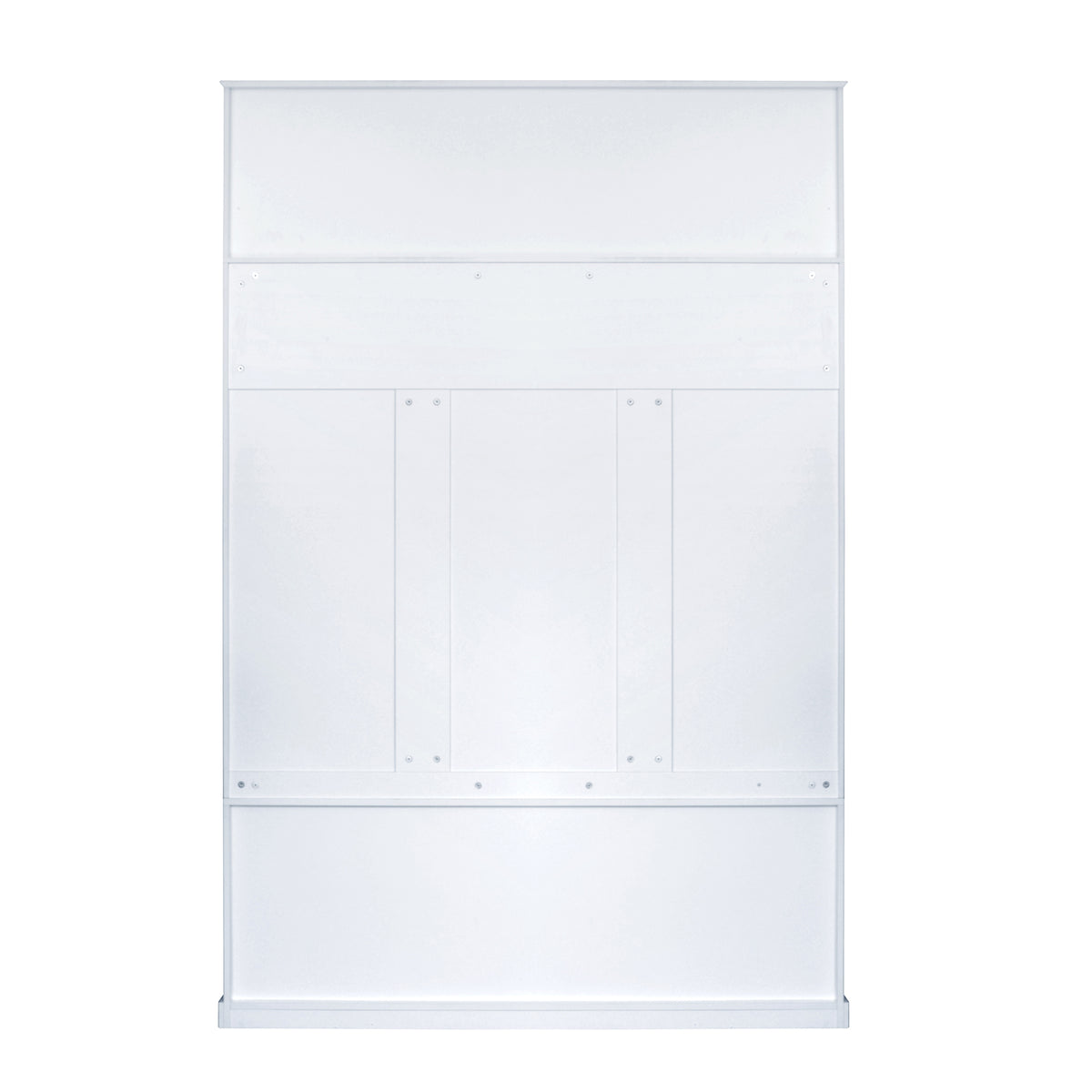 variant-group:rf-n724p264673k|Roomfitters 3-in-1 Hall Tree with 6 Hooks, Coat Rack and Entryway Bench, 57" Organizer with Drawer for Hallway or Living Room, White