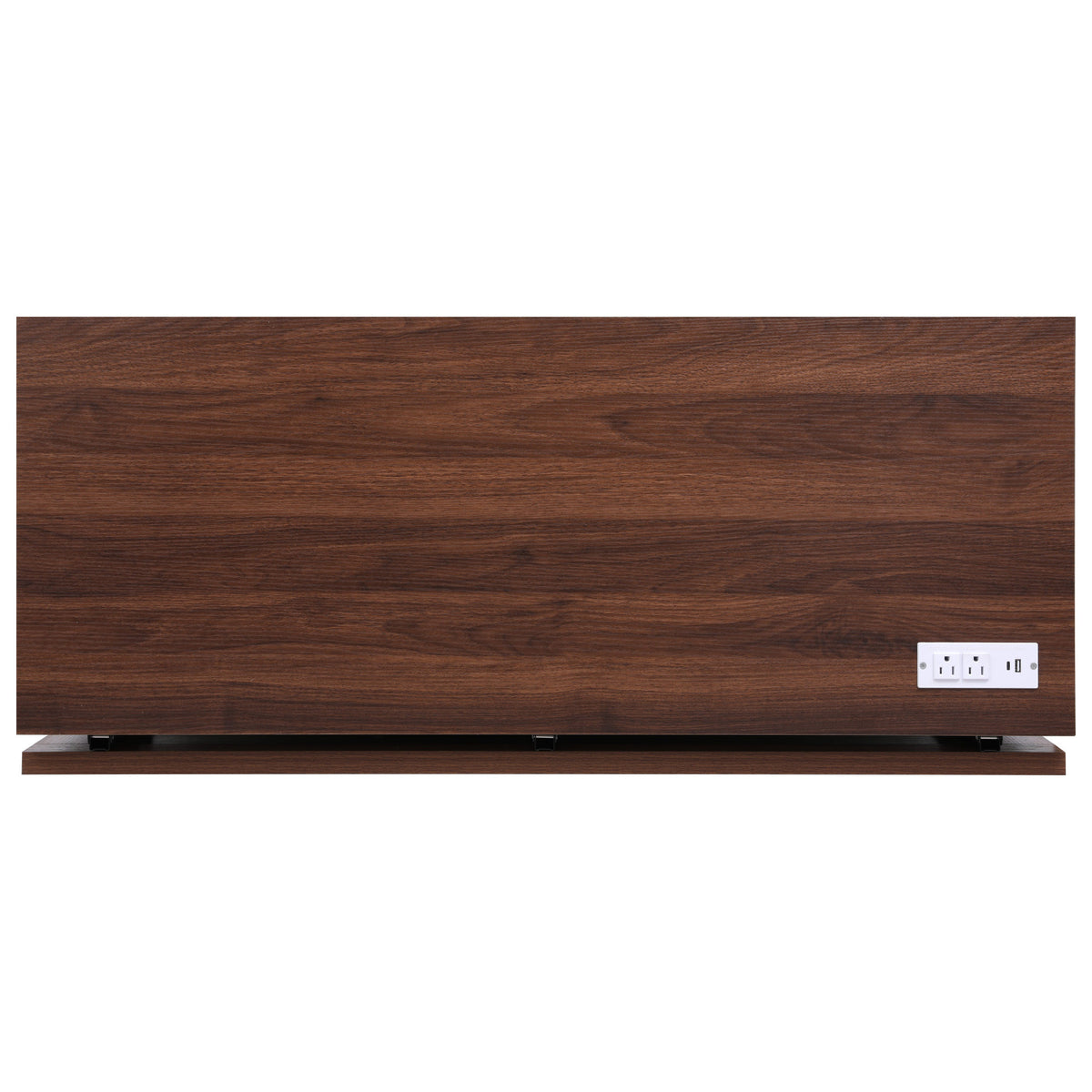 variant-group:rf-n707p254872w|Roomfitters 46.5" Rolling Kitchen Island with Drop Leaf, Mobile Cart with 2 AC Outlets & USB, Beaded Drape & 3 Drawers, White