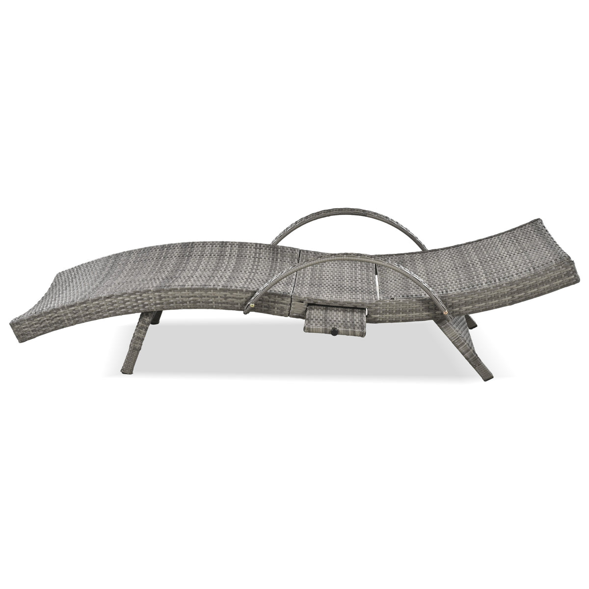 variant-group:rf-n707wf321204aae|Roomfitters 80" Outdoor Wicker Chaise Lounge Chairs, Set of 2, Reclining Patio Chairs with Pull-Out Table, Grey