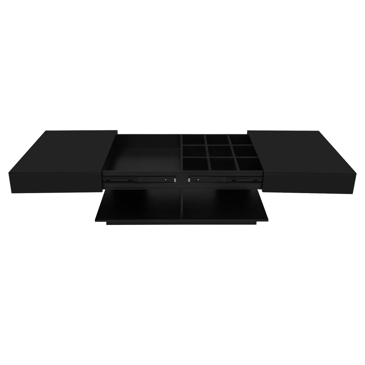 variant-group:rf-n724p290061b|Roomfitters Extendable Coffee Table with Hidden Storage and Compartments, Adjustable Multifunctional Center Table, Black