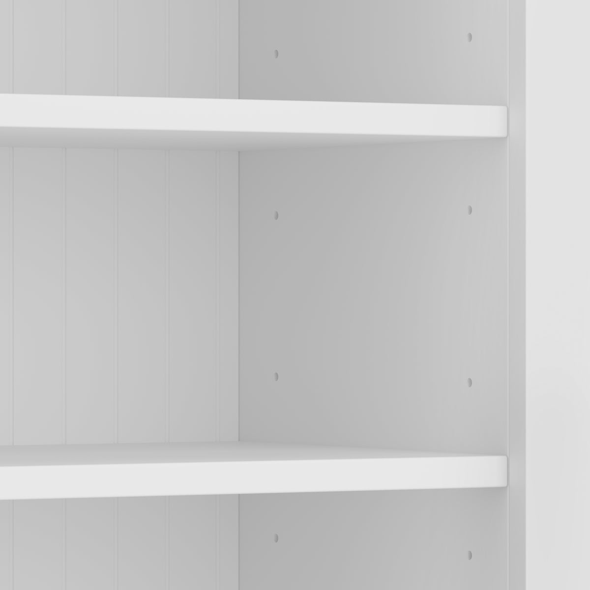 variant-group:rf-n724sj000139aak|Roomfitters 78.7" Hall Tree with Bench, 5 Cubbies, 4 Doors, 5 Drawers, Adjustable Shelves, White