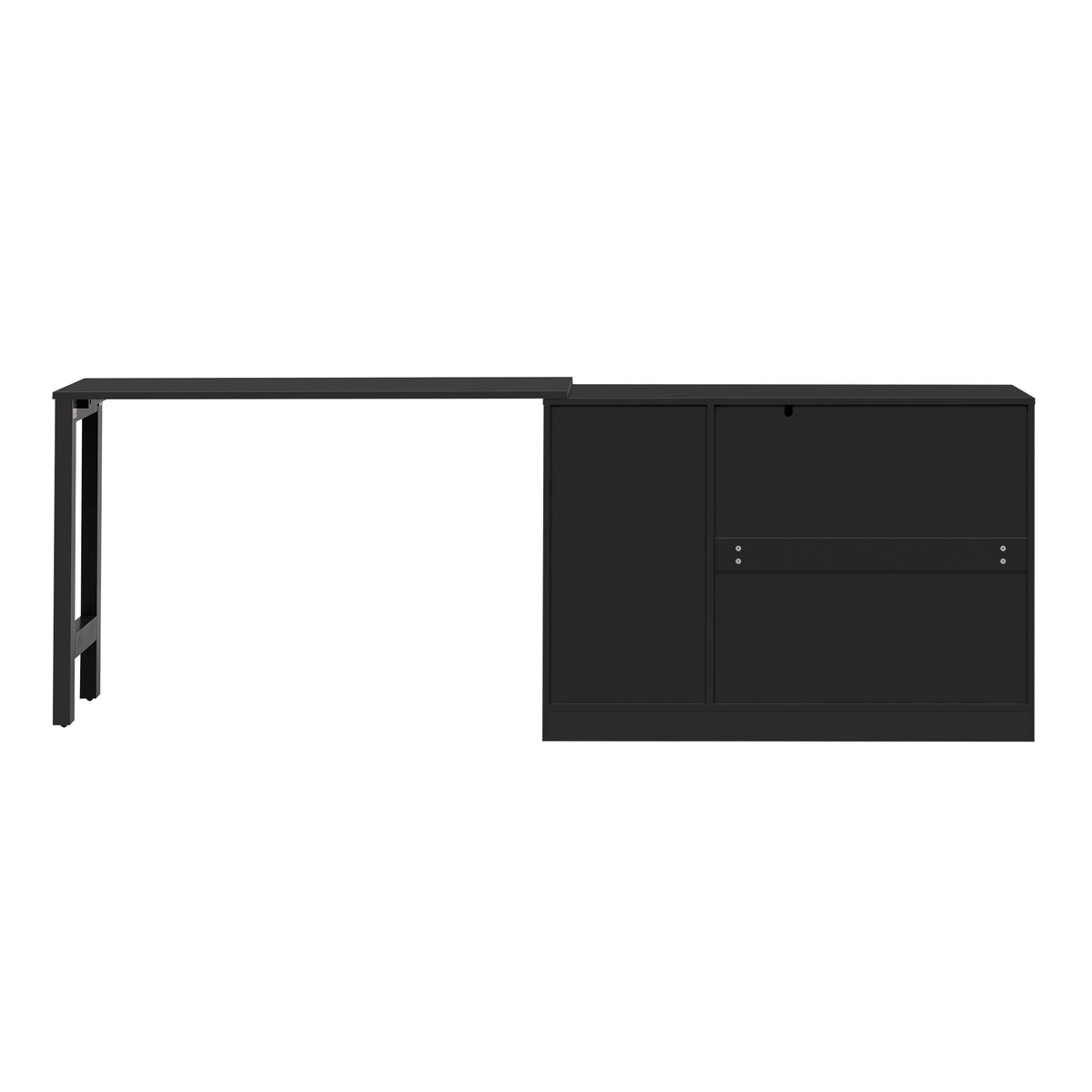 variant-group:rf-n711p334768b|Roomfitters Extendable Sideboard Buffet Cabinet with Storage, Multifunctional Console Table for Dining Room, Black
