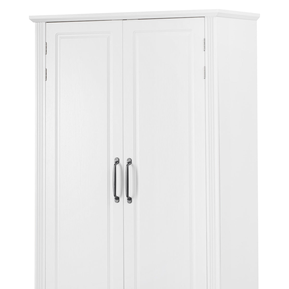 Roomfitters 71" Farmhouse Pantry Cabinet with Drawers, Embossed Texture, Storage Shelves, Cupboard for Kitchen, White