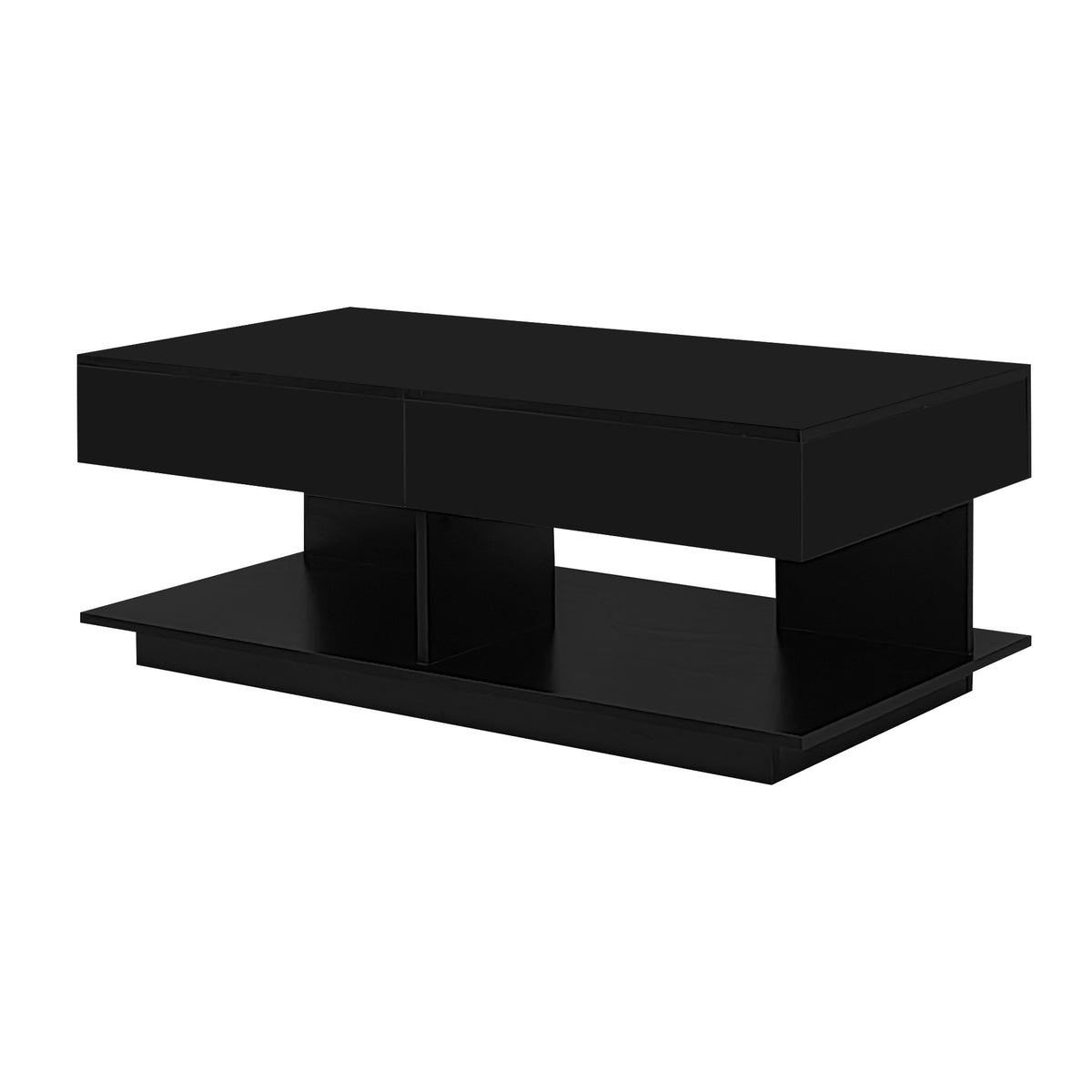 variant-group:rf-n724p290061b|Roomfitters Extendable Coffee Table with Hidden Storage and Compartments, Adjustable Multifunctional Center Table, Black