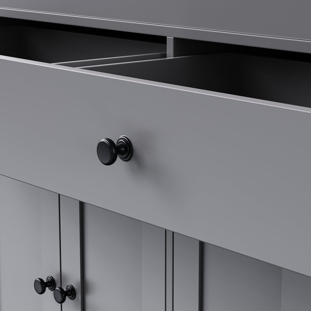 variant-group:rf-n707s000009g|Roomfitters 74.5" Kitchen Island with Extendable Table, Rolling Cart with Spice Rack, Storage Cabinet, Grey
