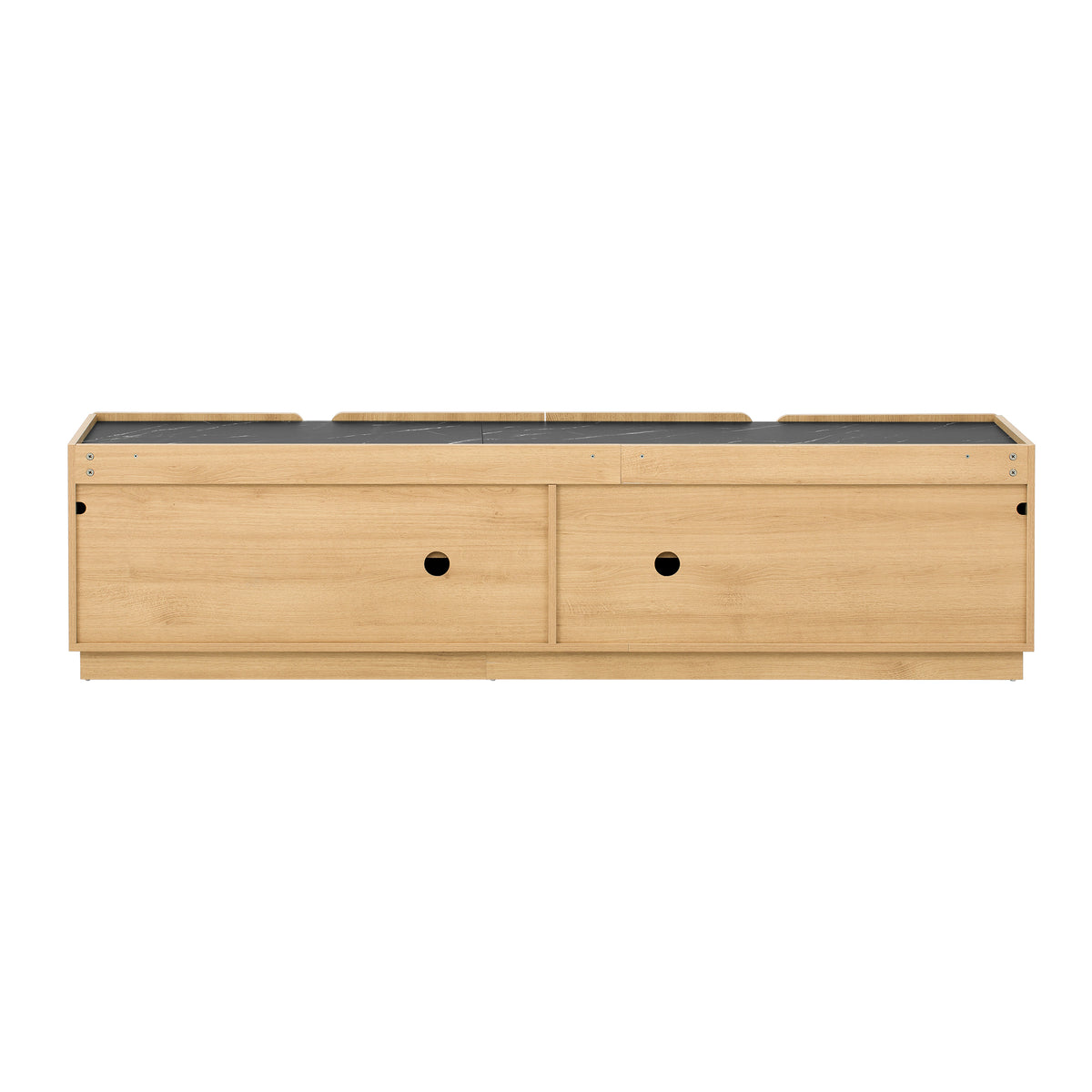 variant-group:rf-n724p426854m|Roomfitters Modern Storage Cabinet Credenza TV Media Console, Oak Finish