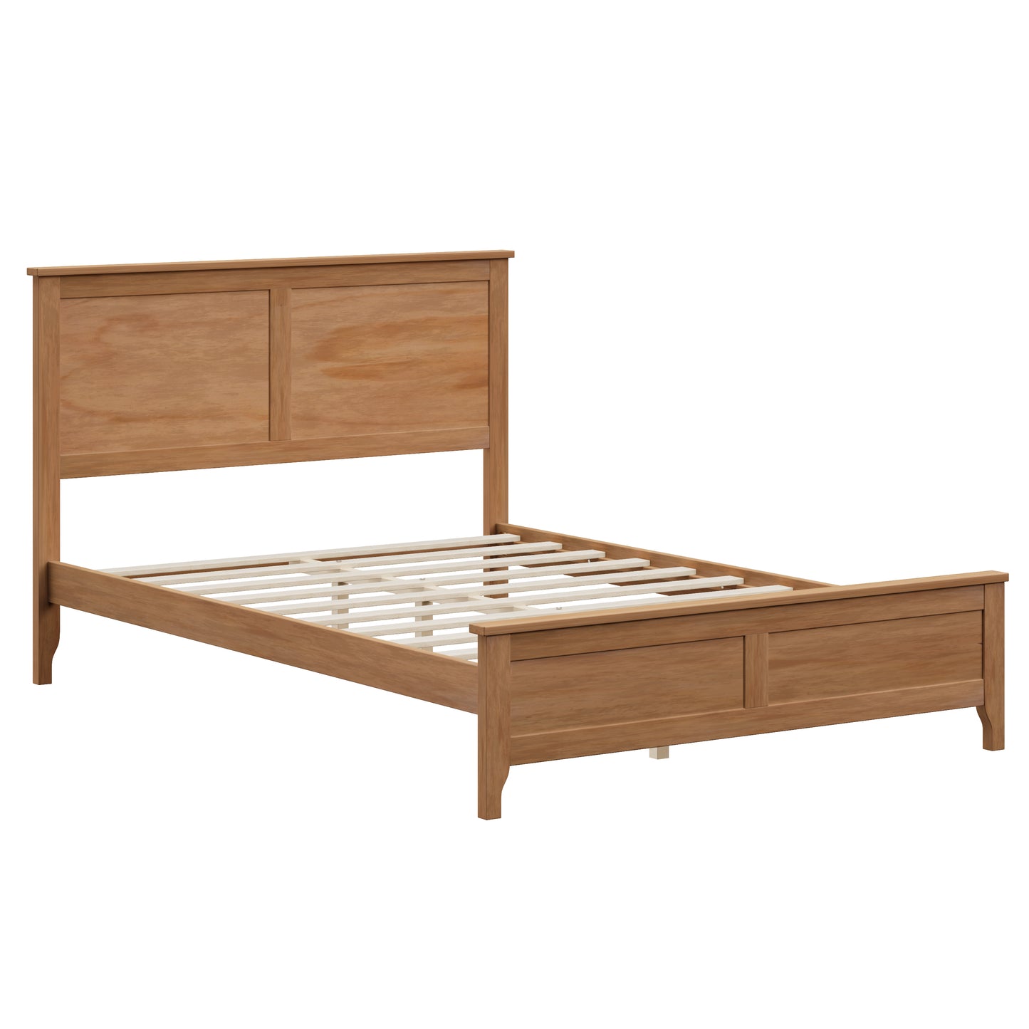 variant-group:rf-n701p407155s|Roomfitters Full Size Bed Frame with Paneled Headboard and Footboard, Traditional Wooden Platform Bed Frame, Seadrift