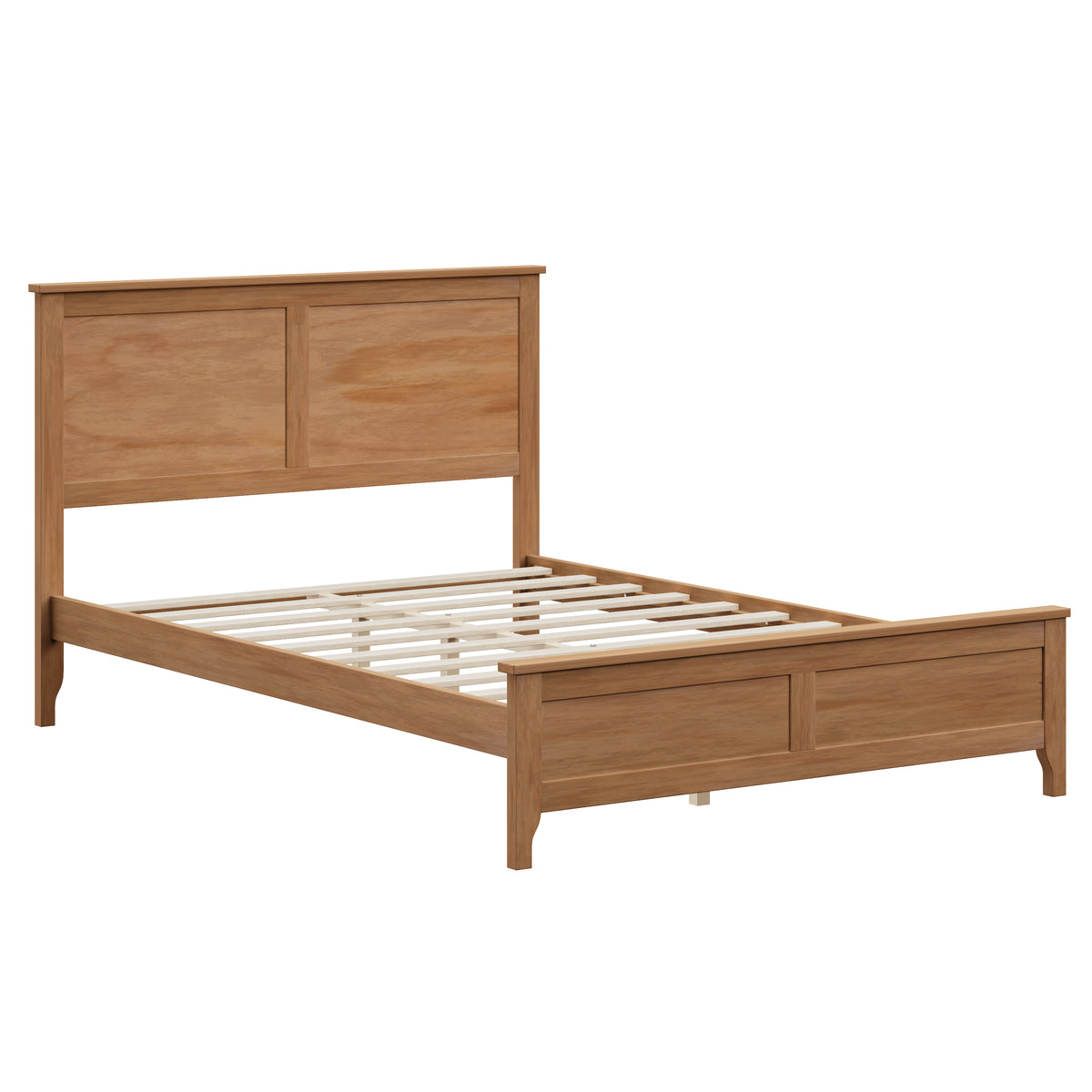 variant-group:rf-n701p407155s|Roomfitters Full Size Bed Frame with Paneled Headboard and Footboard, Traditional Wooden Platform Bed Frame, Seadrift