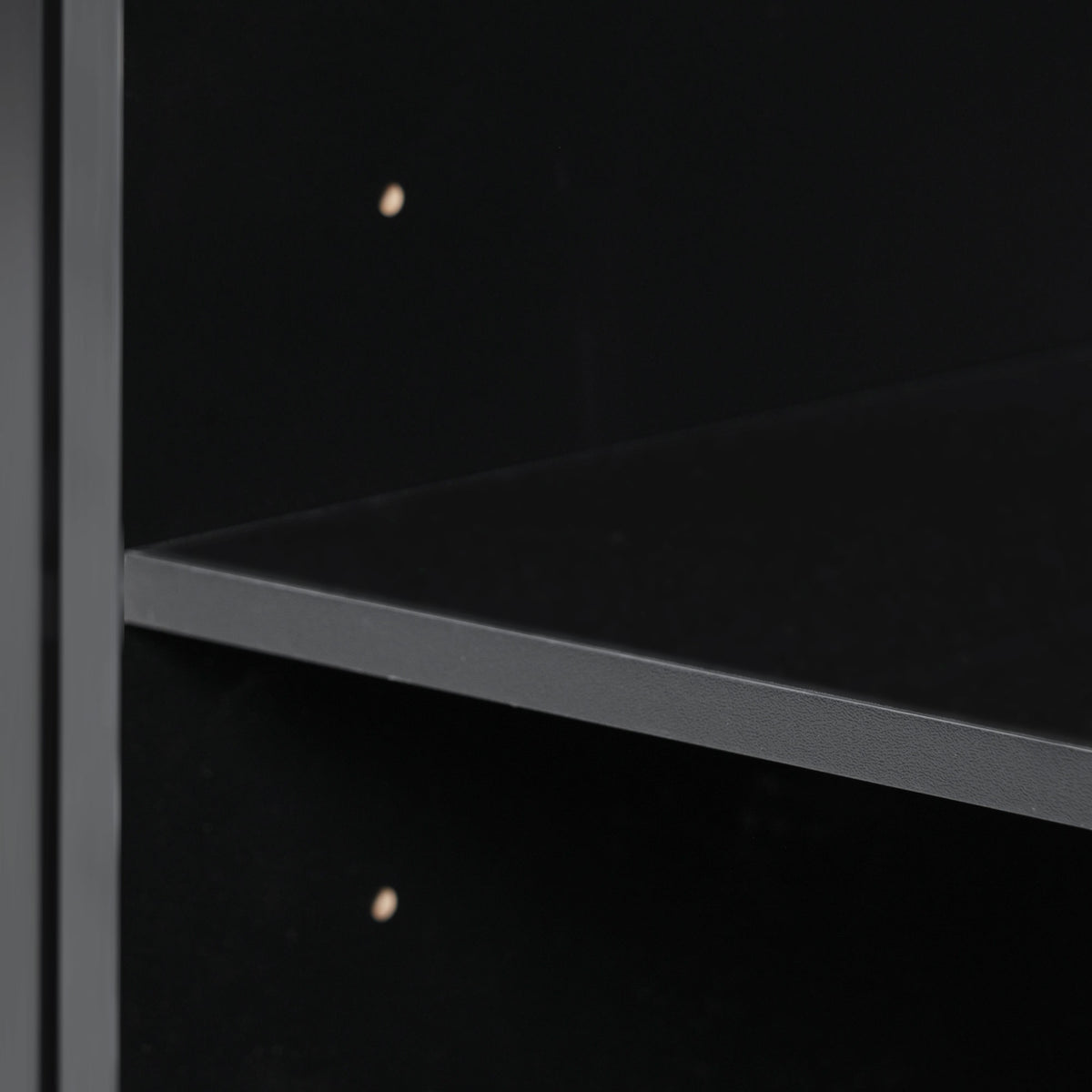 variant-group:rf-n707s300277b|Roomfitters 54.9" Kitchen Island with Drop Leaf, Rolling Kitchen Cart with Barn Door and Glass Door, Storage Cabinet, Black