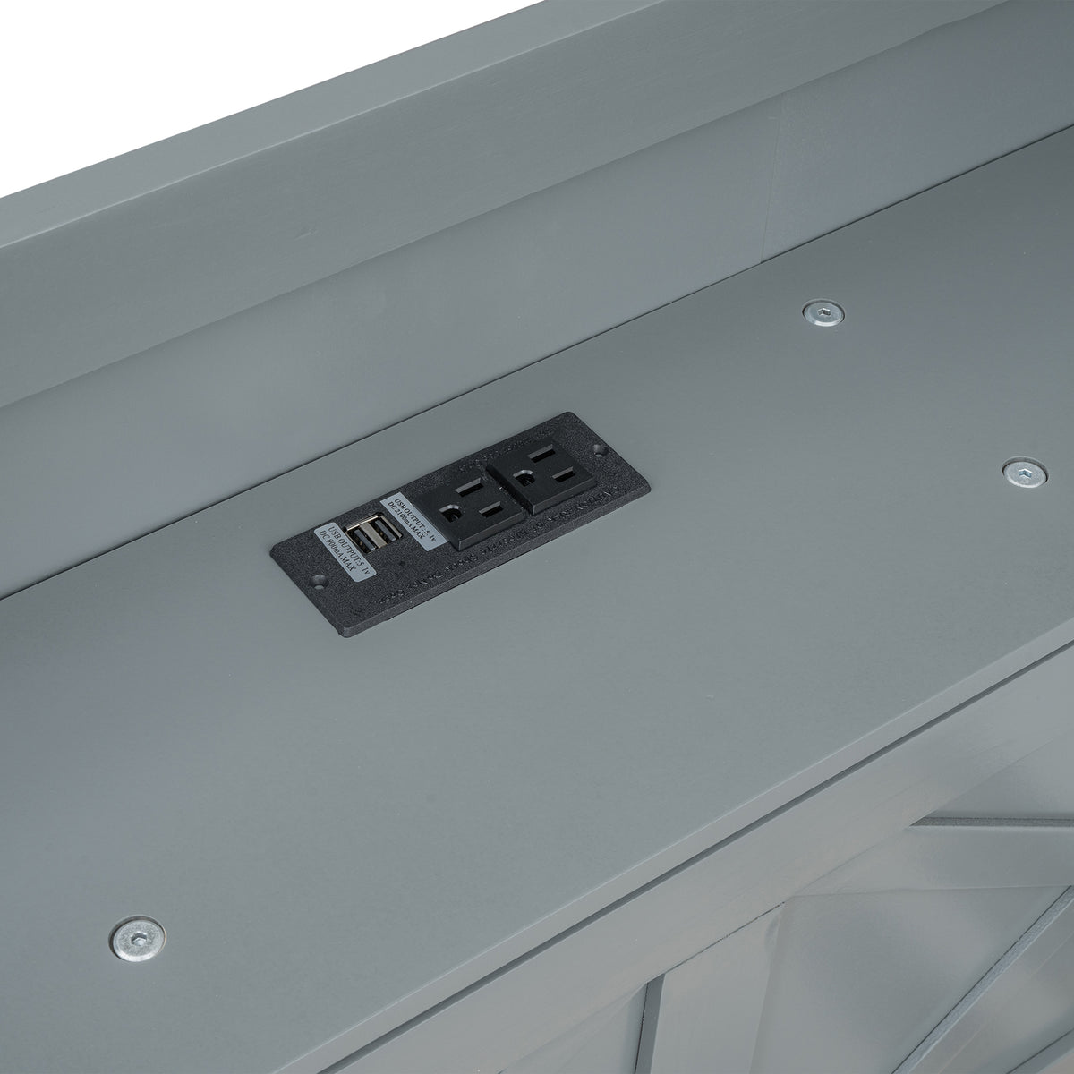 variant-group:rf-n733s172839e|Roomfitters Twin Size Wooden Bed with Storage Headboard, Convenient Outlets, Extendable Frame with Twin Trundle and Ample Storage, Gray