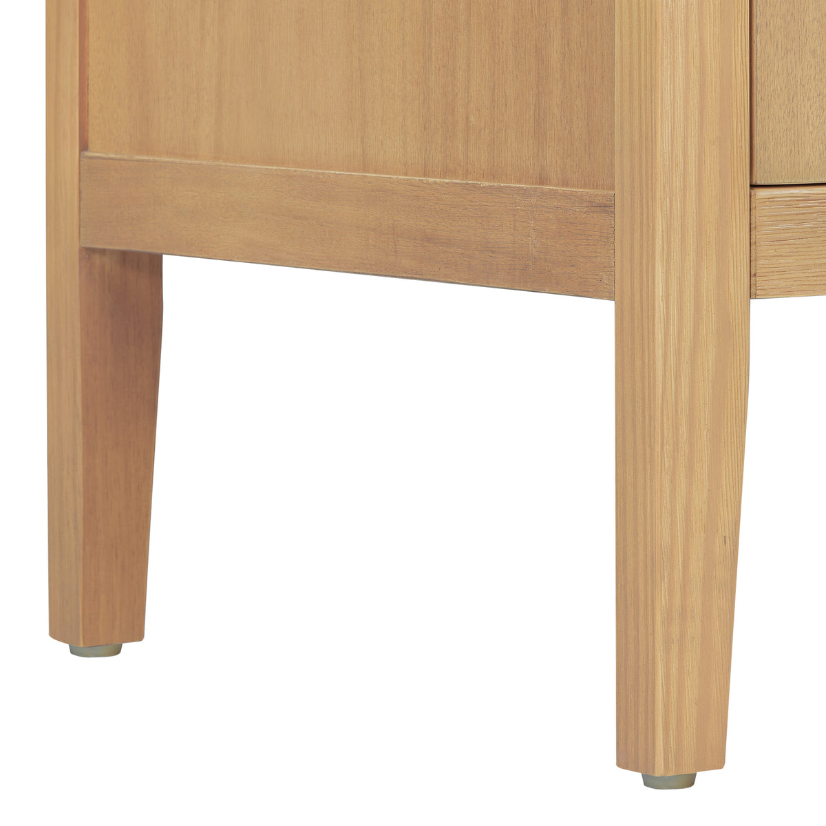 variant-group:rf-n711p410389o|Roomfitters 47.25-Inch Farmhouse Sideboard, 2-Door Buffet Cabinet, Natural Wooden Storage Console, Metal Handles