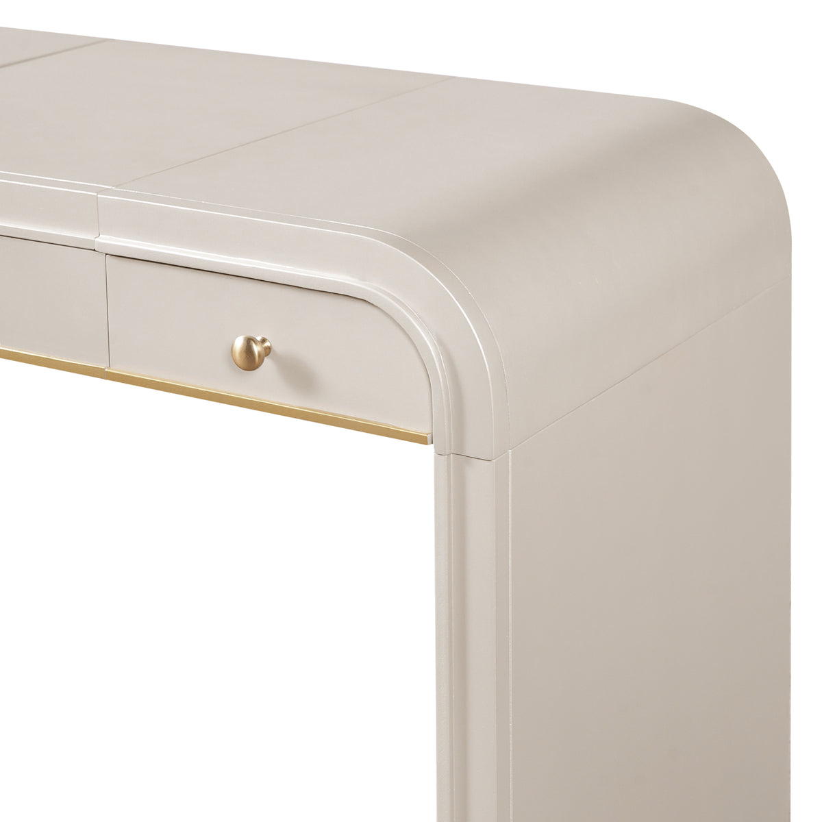 variant-group:rf-n704p381406c|Roomfitters Flip Top Vanity Desk with Mirror and Hidden Storage, Modern Makeup Table with Gold Trim for Small Space, Champagne
