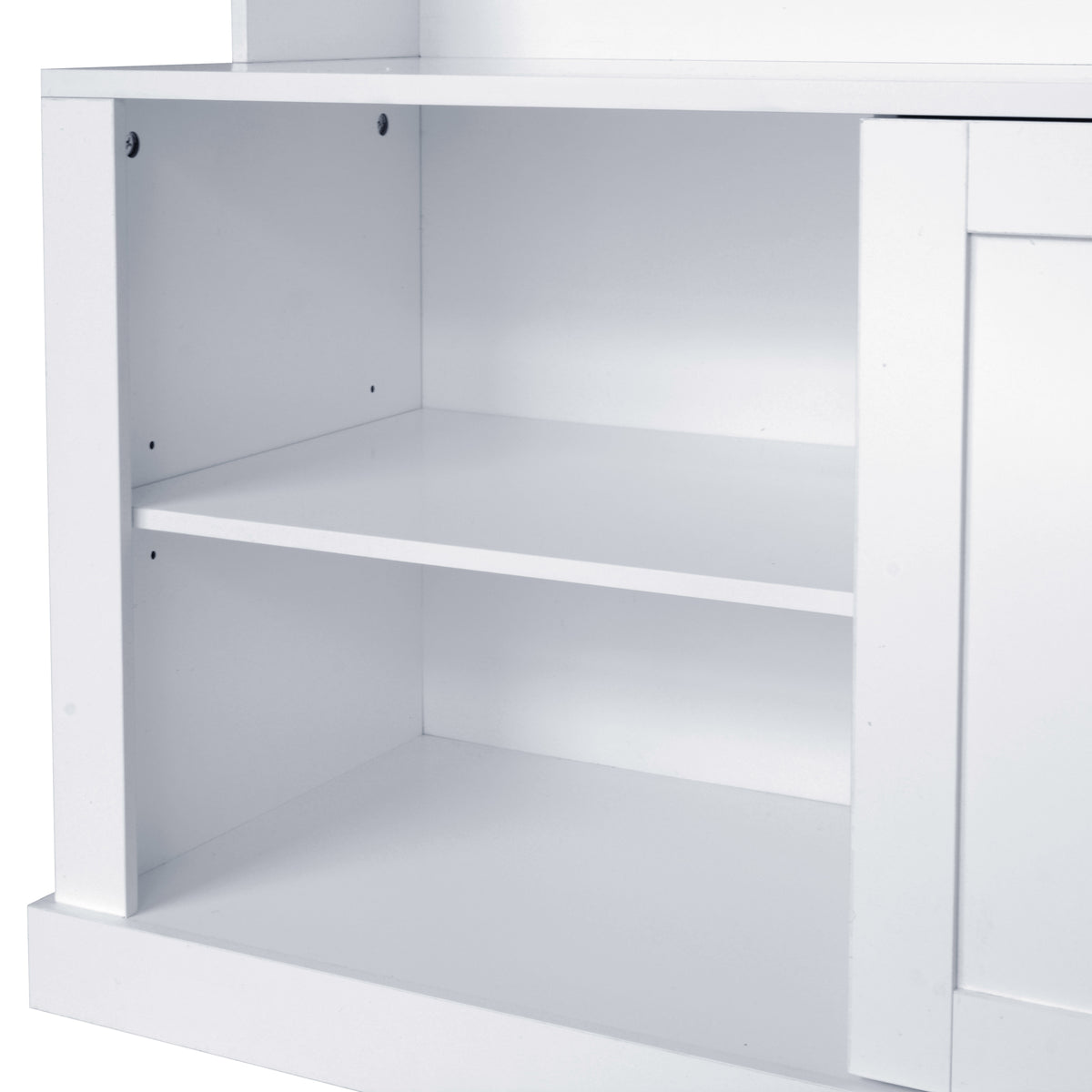 variant-group:rf-n724p264673k|Roomfitters 3-in-1 Hall Tree with 6 Hooks, Coat Rack and Entryway Bench, 57" Organizer with Drawer for Hallway or Living Room, White