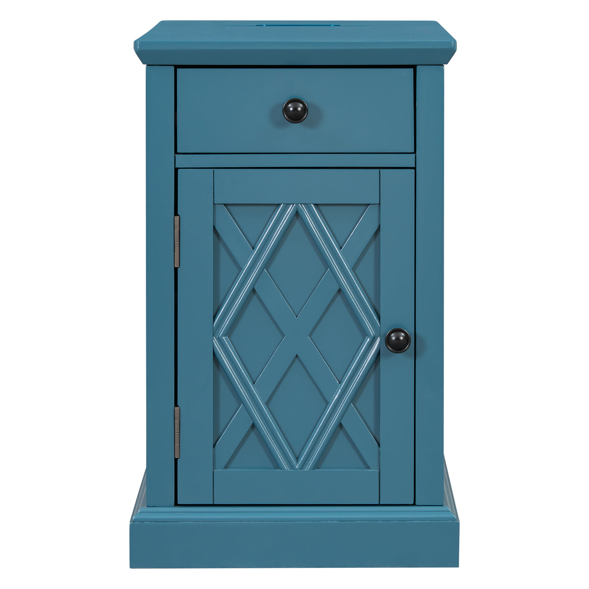 variant-group:rf-n724p353565m|Roomfitters Classic Charging End Table with USB Ports and Storage Drawer, Navy Blue