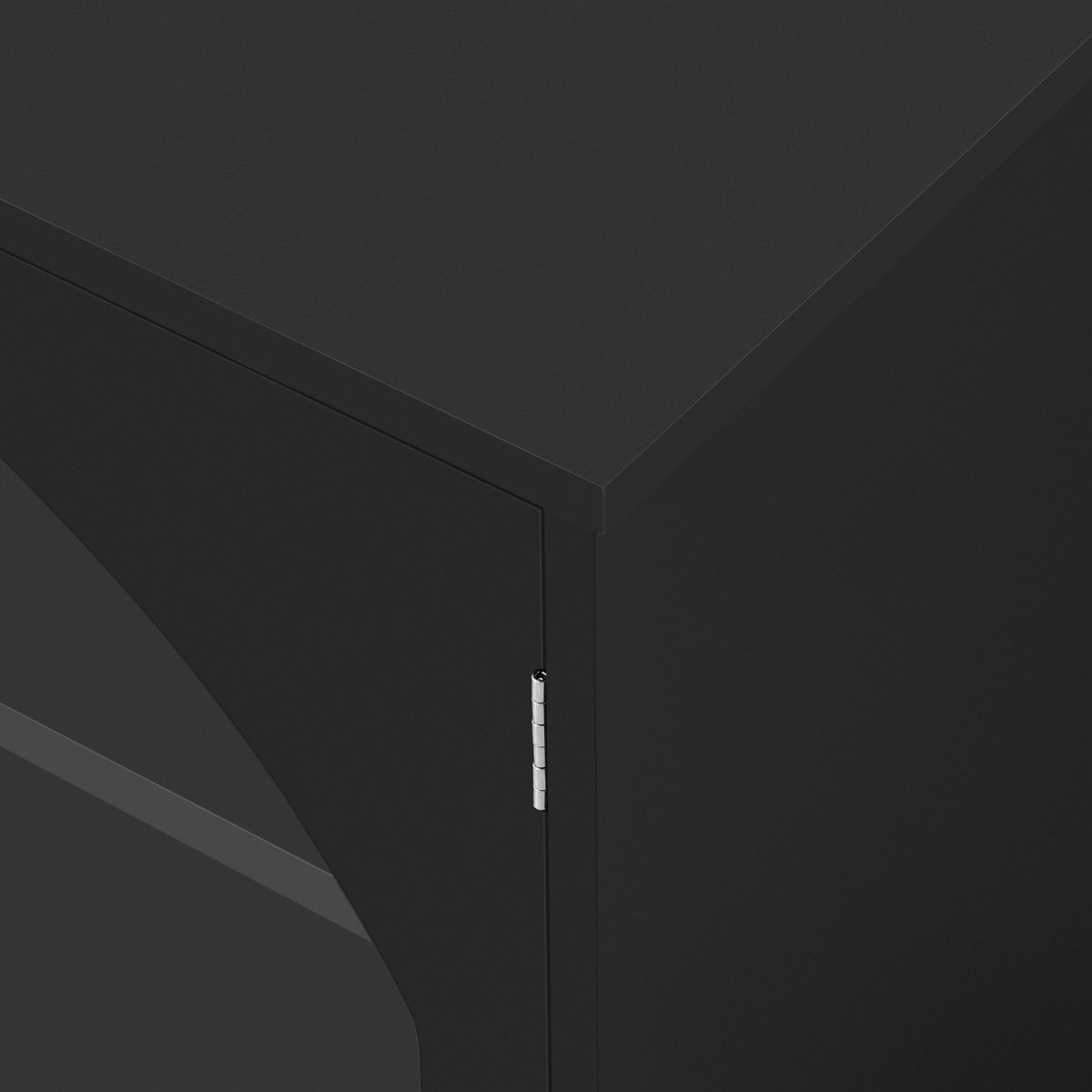 variant-group:rf-n724p284467b|Roomfitters Modern Minimalist TV Stand for up to 75 Inch TV, Entertainment Console Cabinet with Adjustable Shelves, Black