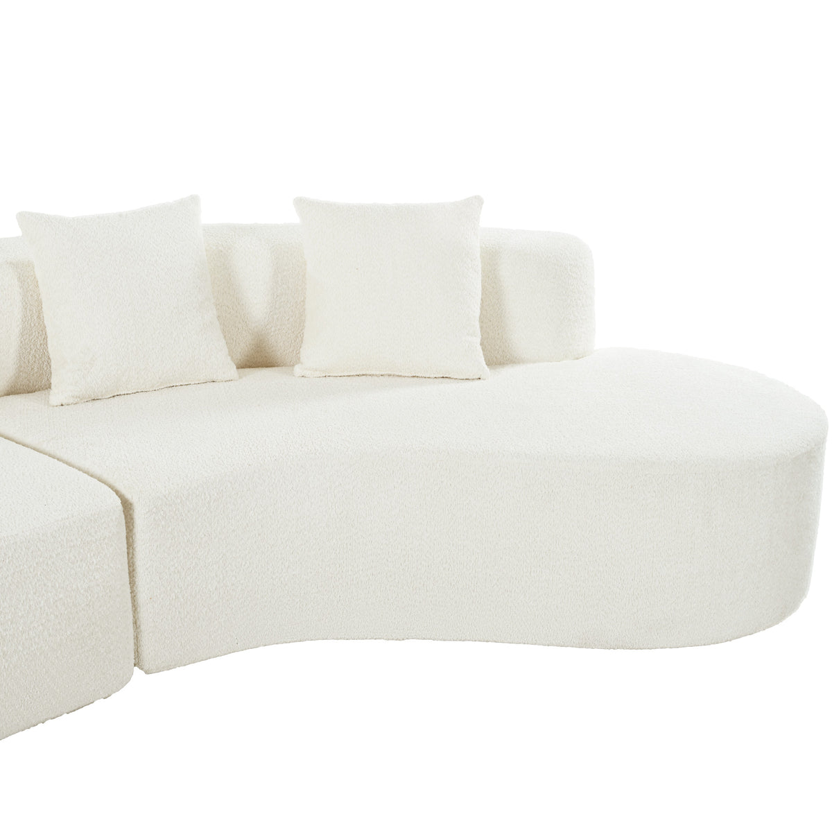 variant-group:rf-n711wy000456aaa|Roomfitters 132" Sectional Sofa, Modern Curved Design L-Shaped Modular Couch for Living Room Furniture, Beige