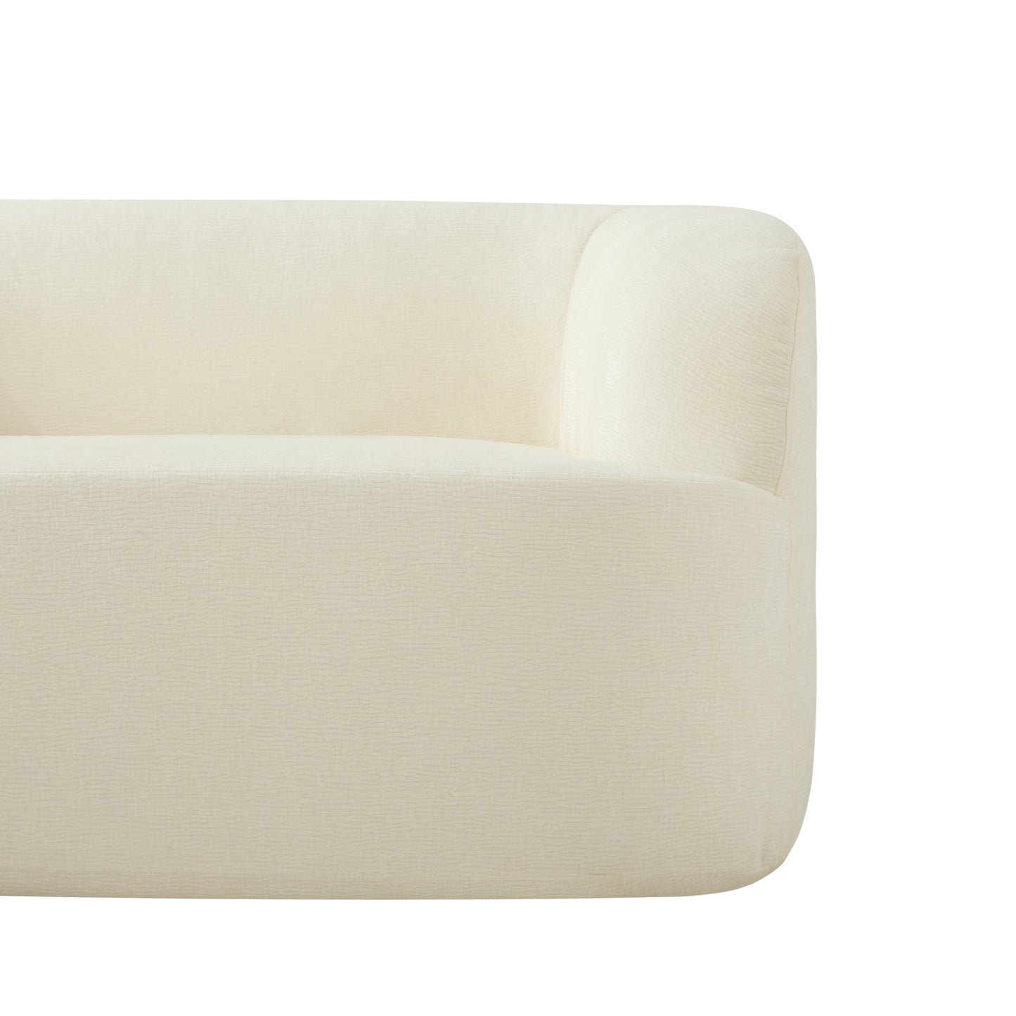 variant-group:rf-n723p404465a|Roomfitters 86 Inch Modern Curvy Sofa, 3-Seater Rounded Upholstered Couch with Plush Throw Pillows for Living Room, Beige