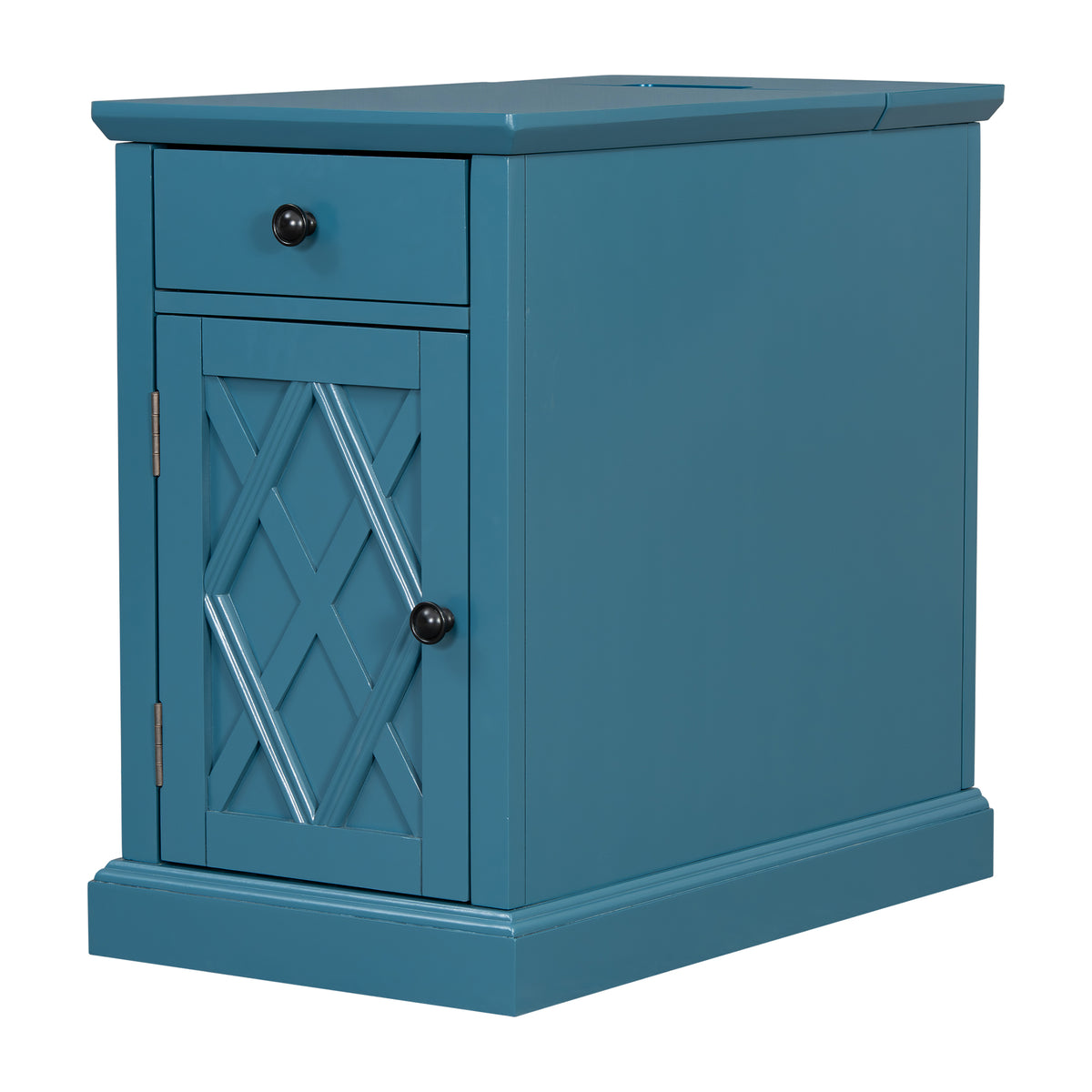 variant-group:rf-n724p353565m|Roomfitters Classic Charging End Table with USB Ports and Storage Drawer, Navy Blue