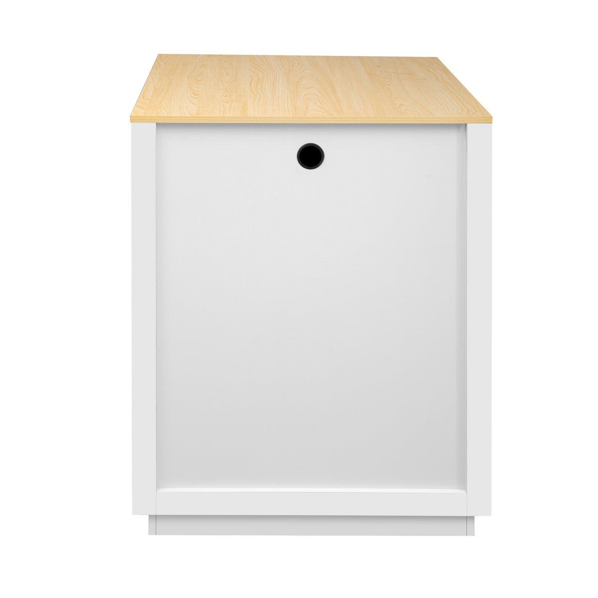 variant-group:rf-n707s000010w|Roomfitters 82.7" Kitchen Island with Extendable Table, Two-Tone Design, Double Storage, Power Outlet, White