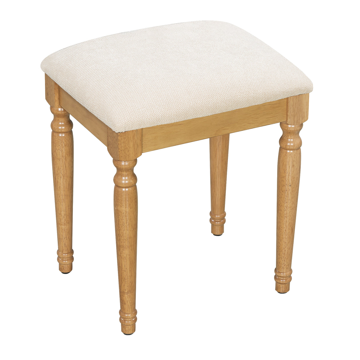 variant-group:rf-n704p342558n|Roomfitters 44-Inch Bohemian Makeup Vanity Desk with 13 Hollywood Bulbs Tri-Fold Mirror and Bamboo Drawers Natural