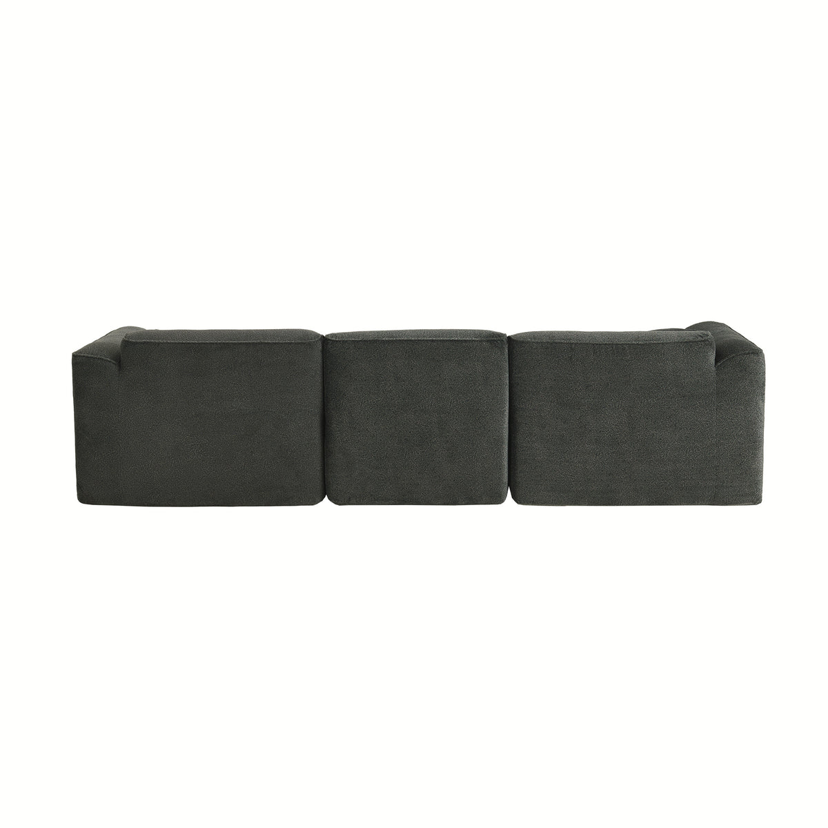 variant-group:rf-n711wy000450aac|Roomfitters Modern Velvet Sectional Sofa with Detachable Ottoman, 4-Seater Couch with Pillows for Living Room, Grayish Green
