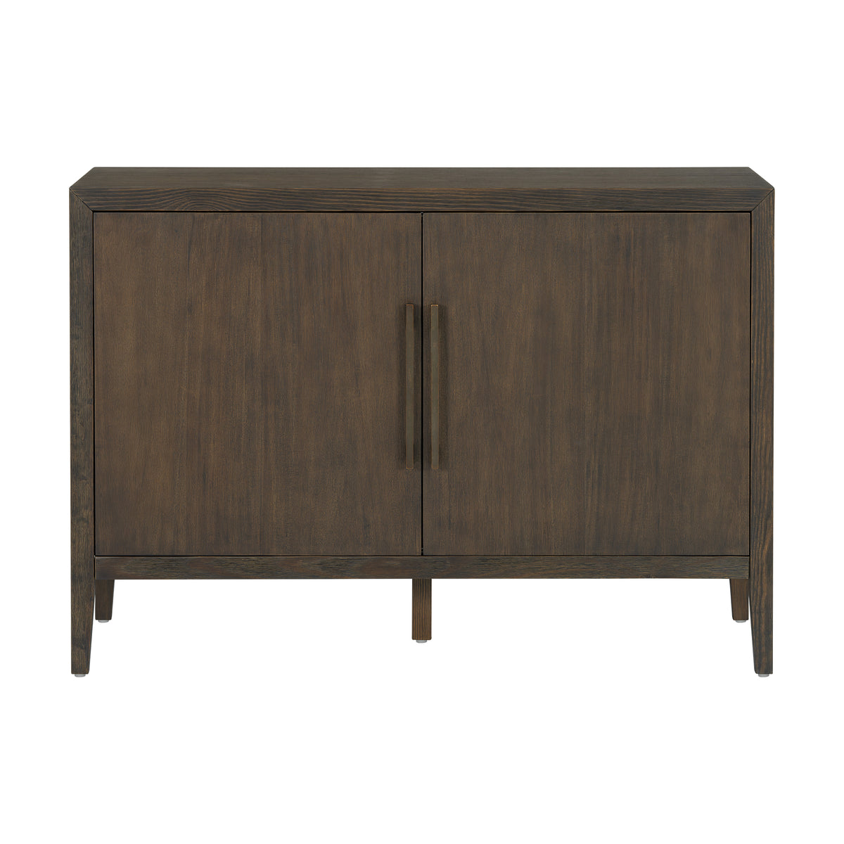 variant-group:rf-n711p410389b|Roomfitters 47.25-Inch Farmhouse Sideboard, 2-Door Buffet Cabinet, Dark Brown Wooden Storage Console, Metal Handles