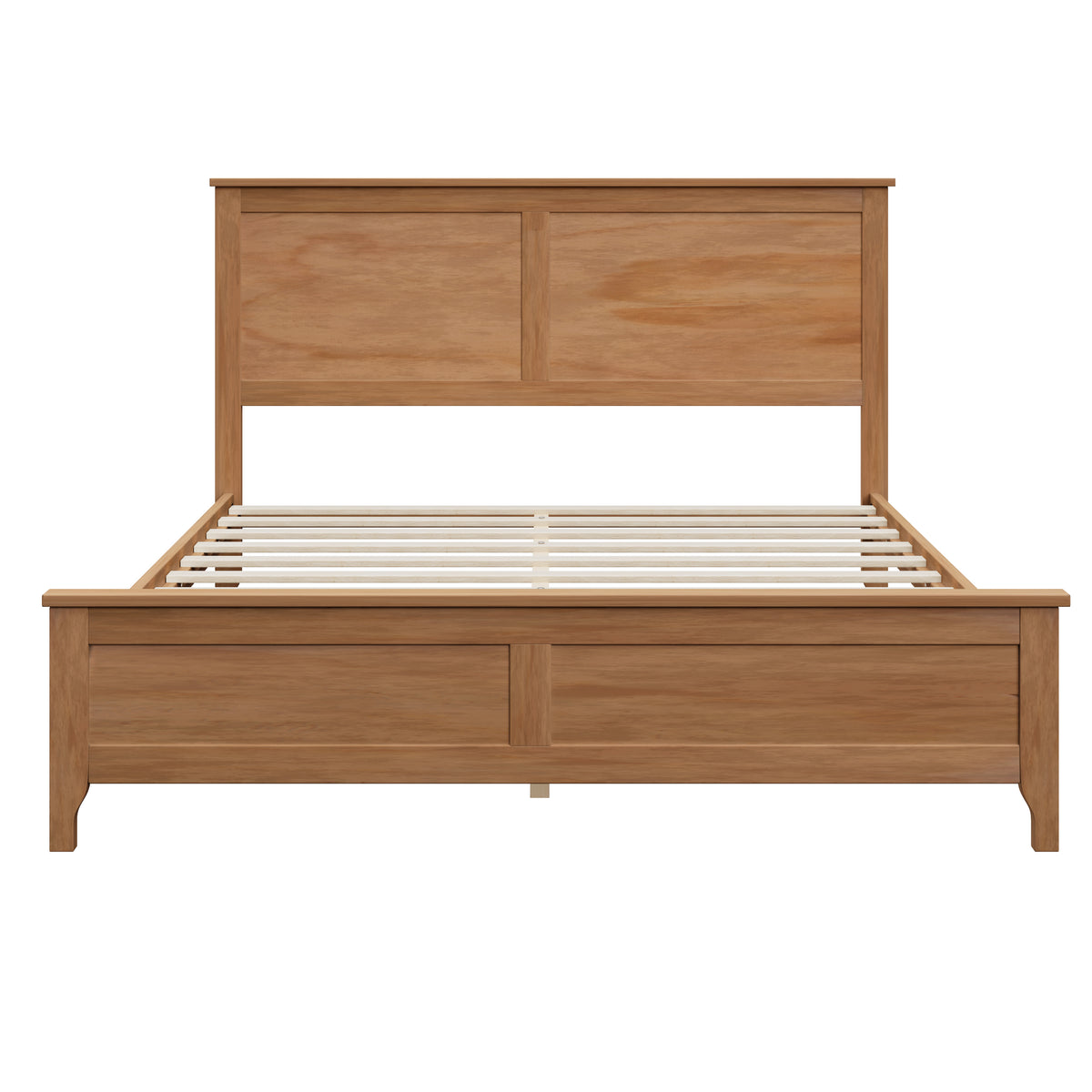 variant-group:rf-n701bs701p414285s|Roomfitters Queen Size Bed Frame with Paneled Headboard and Footboard, Traditional Wooden Platform Bed Frame, Seadrift