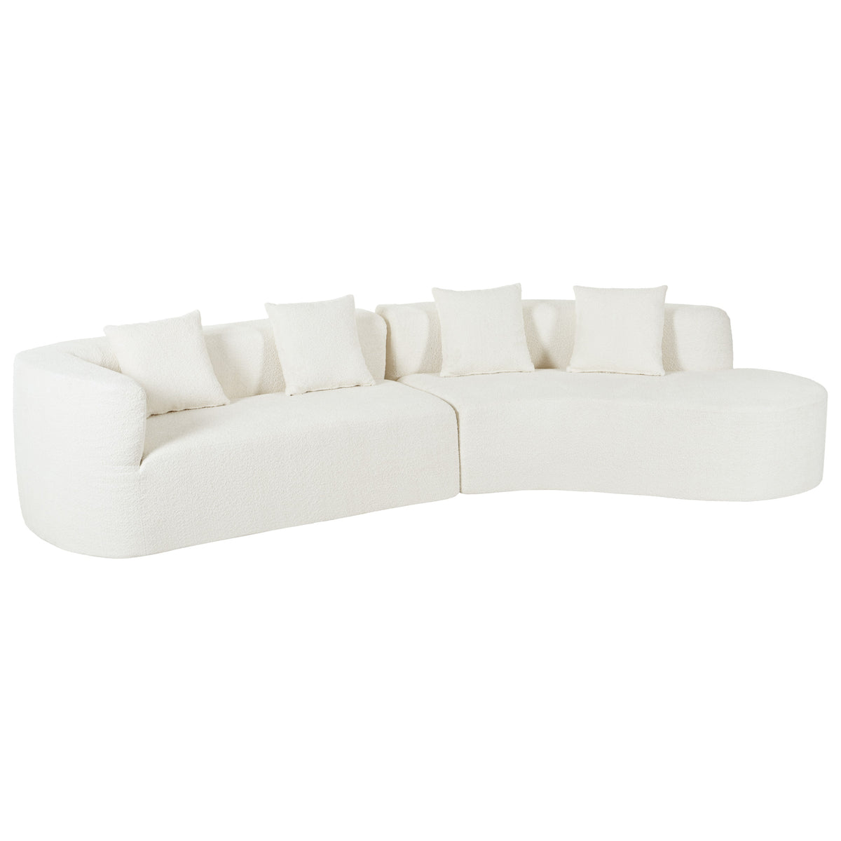 variant-group:rf-n711wy000456aaa|Roomfitters 132" Sectional Sofa, Modern Curved Design L-Shaped Modular Couch for Living Room Furniture, Beige