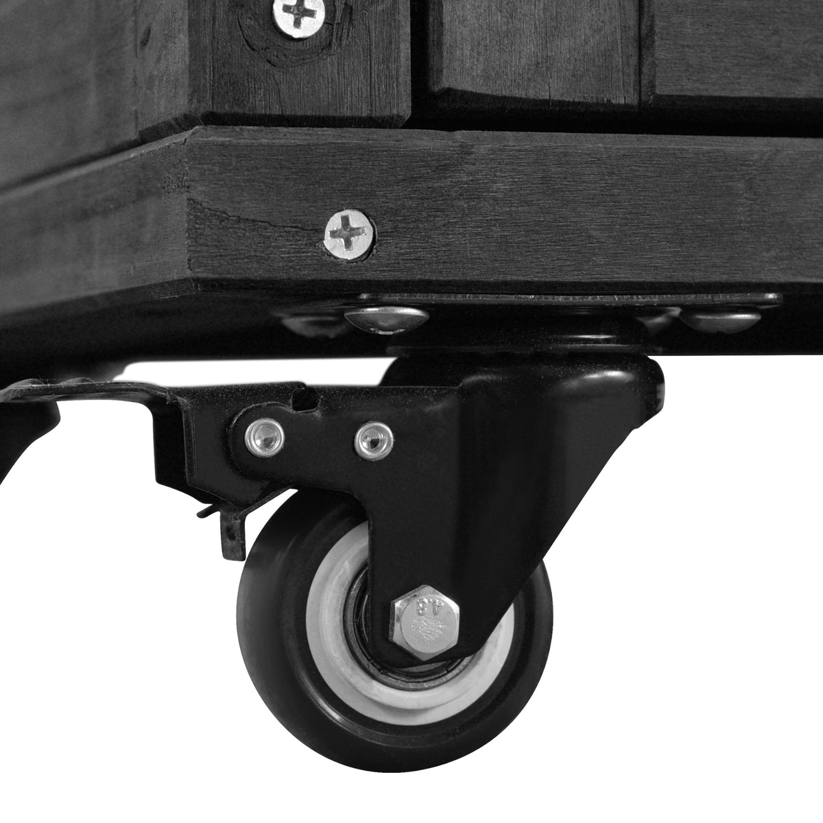 variant-group:rf-n707p370276b|Roomfitters 78.3" Outdoor Kitchen Island with Foldable Grill Table, Stainless Steel Top & Tilt Trash Can Storage, Black