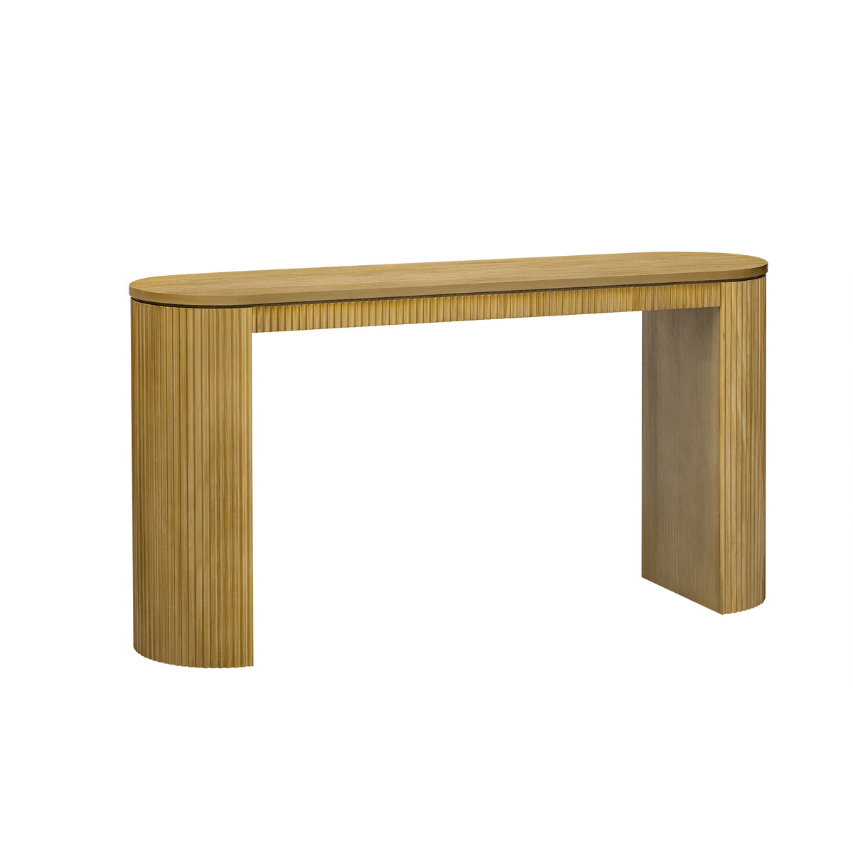 variant-group:rf-n711p205935n|Roomfitters Curved Console Table with Vertical Stripe Design, Entryway Table for Living Room, Natural