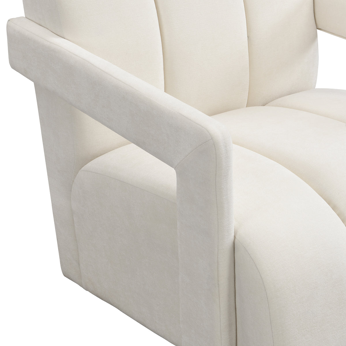 variant-group:rf-n724p256551a|Roomfitters Modern Minimalist Leisure Armchair with L-Shaped Armrests and Polyester Upholstery, White