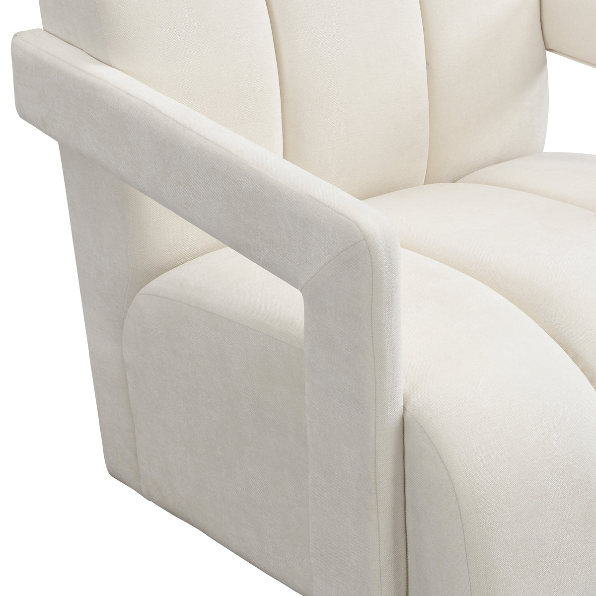 variant-group:rf-n724sj000138aaa|Roomfitters Modern Minimalist Armchairs with L-Shaped Armrests and Polyester Upholstery, Set of 2 , White