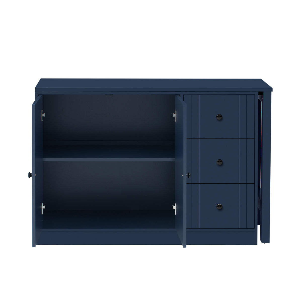 variant-group:rf-n711p334768v|Roomfitters Extendable Sideboard Buffet Cabinet with Storage, Multifunctional Console Table for Dining Room, Navy Blue