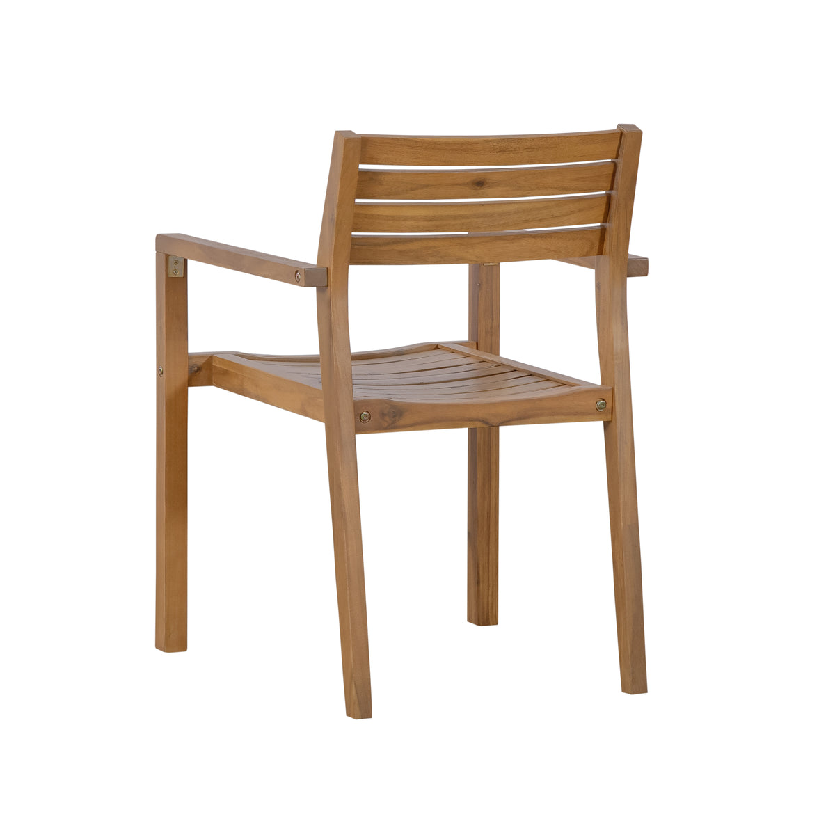 variant-group:rf-n711wy000475aao|Roomfitters 5-Piece Outdoor Dining Set for 4, 47.2-Inch Round Acacia Wood Table, Natural Brown Slatted Patio Group