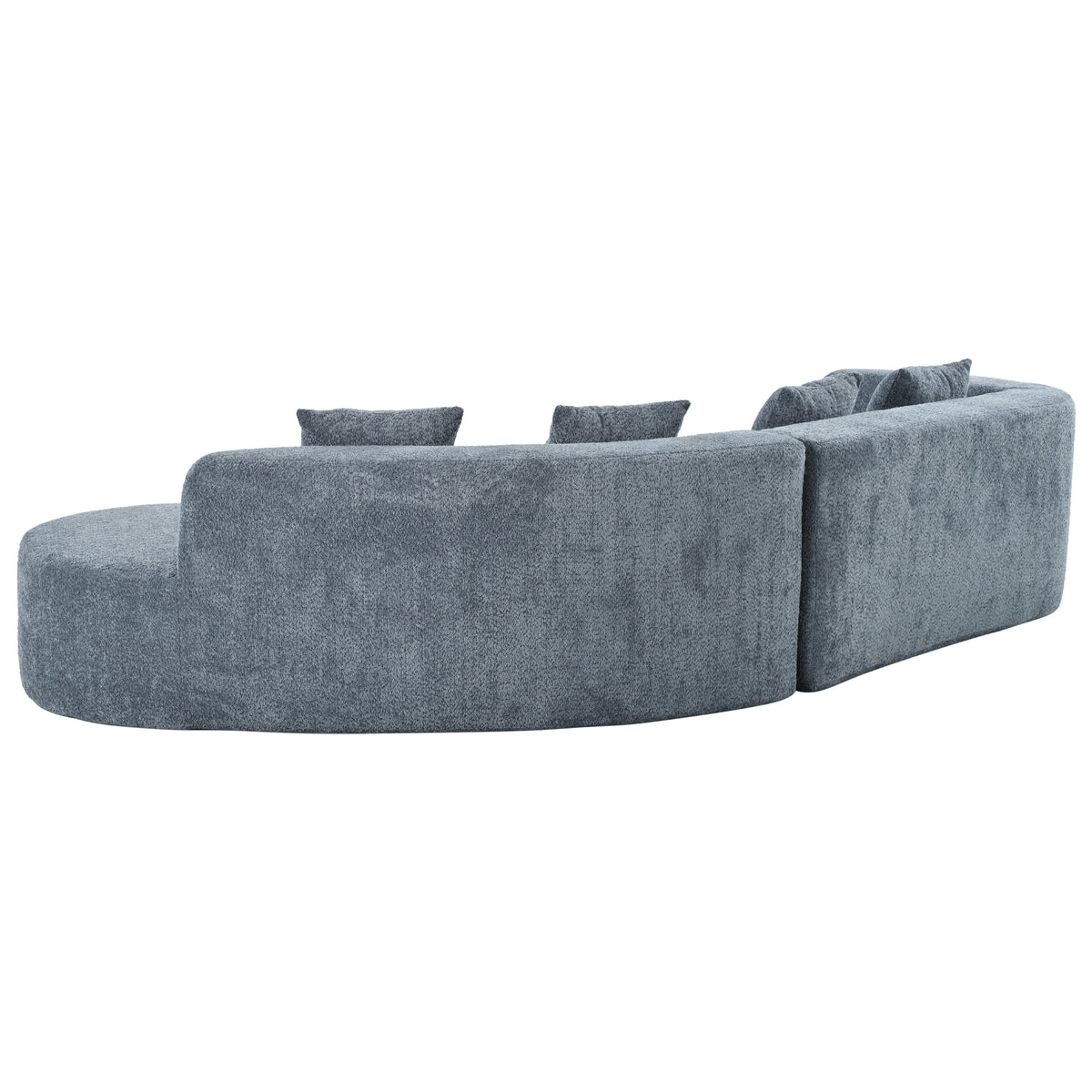 variant-group:rf-n711wy000456aae|Roomfitters 132" Sectional Sofa, Modern Curved Design L-Shaped Modular Couch for Living Room Furniture, Dark Blue