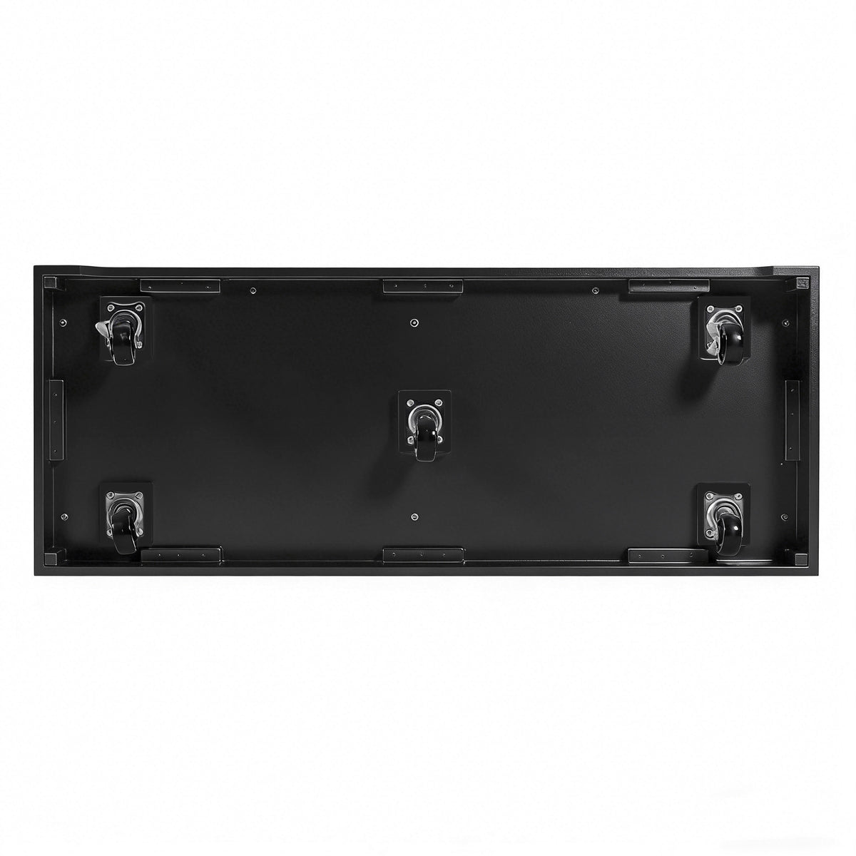 variant-group:rf-n707s000025b|Roomfitters 53" Kitchen Island with Butcher Block Top, Storage Cabinet with Drawers, Spice Rack and Towel Holder, Black