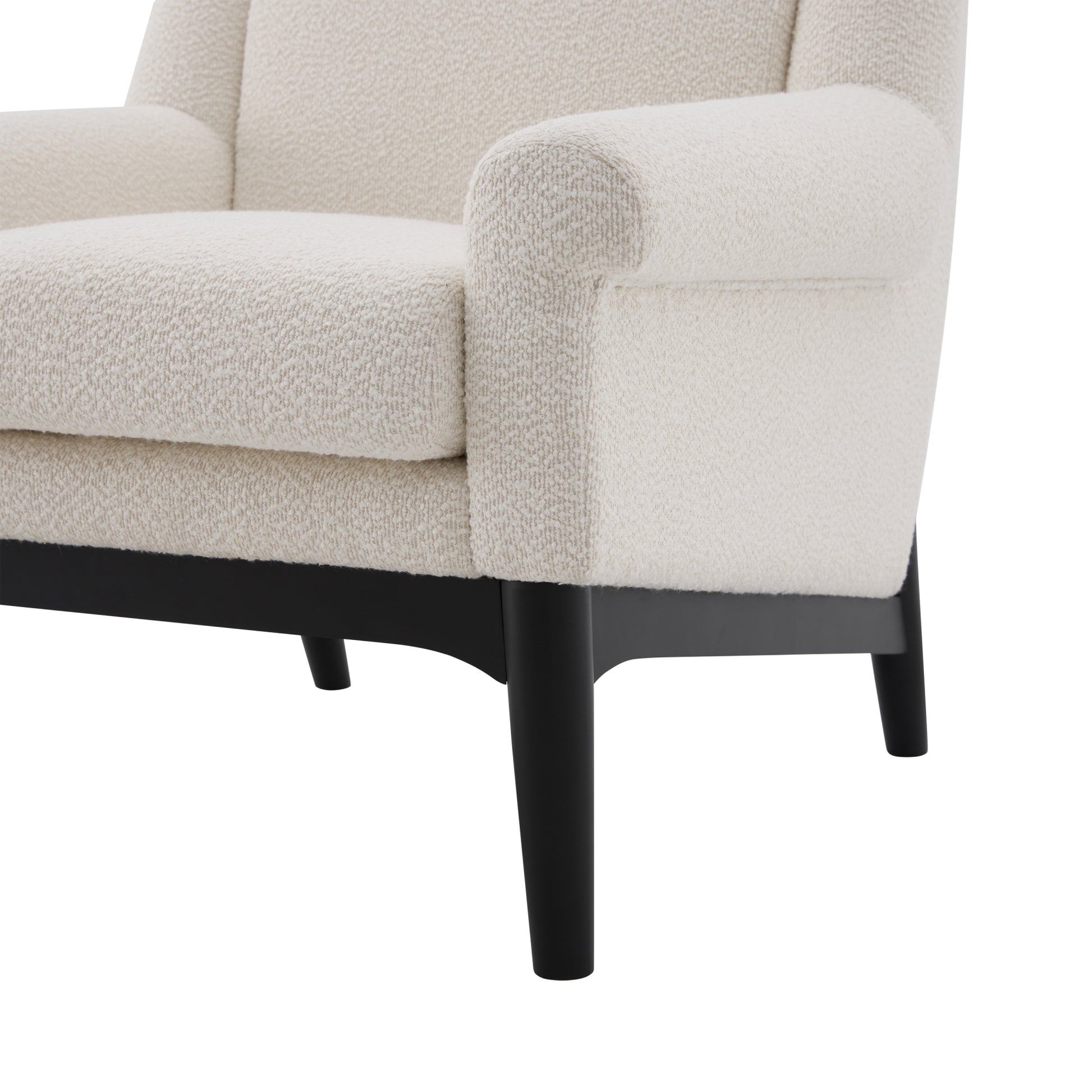 variant-group:rf-n723p426251a|Roomfitters Mid-Century Modern Textured Upholstered Accent Chair, Comfy Armchair with Sturdy Solid Wood Legs for Home, Beige