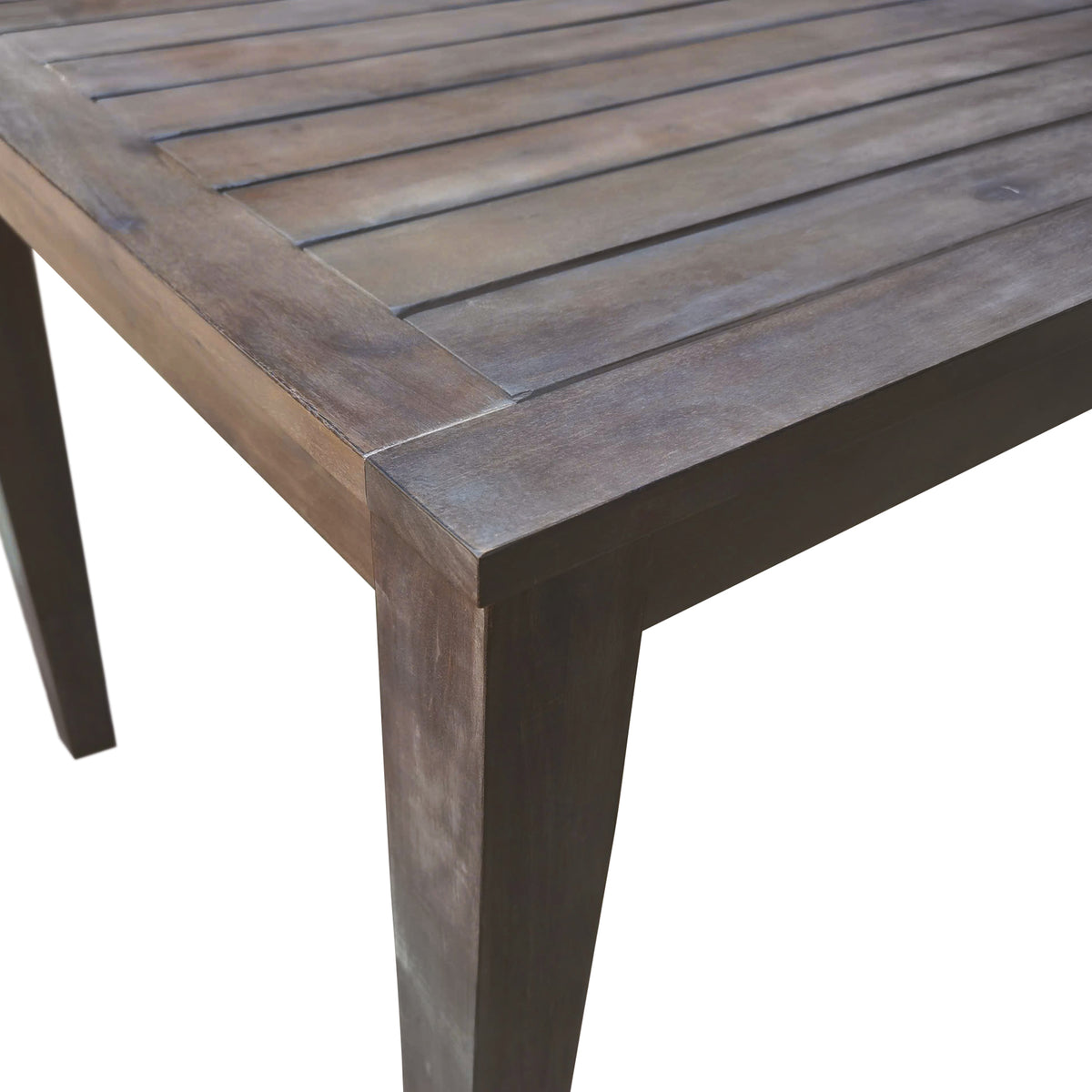 variant-group:rf-n711wy000459aae|Roomfitters 7-Piece Acacia Wood Outdoor Dining Set with Cushions, 6 Armchairs and Rectangular Table for Patio Garden, Gray
