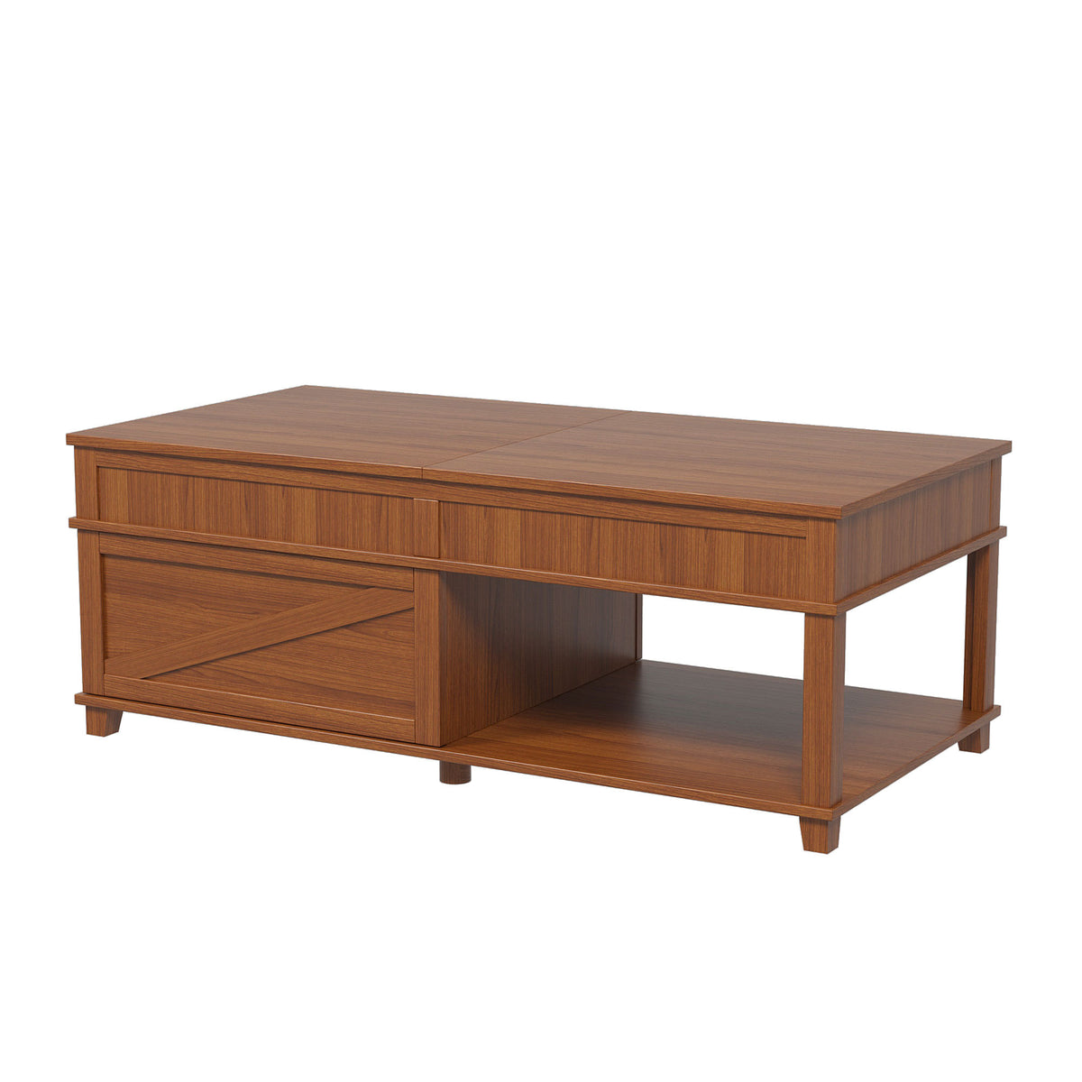 variant-group:rf-n724p401355e|Roomfitters Lift-Top Coffee Table with Hidden Storage and Open Lower Shelf, Apricot Brown