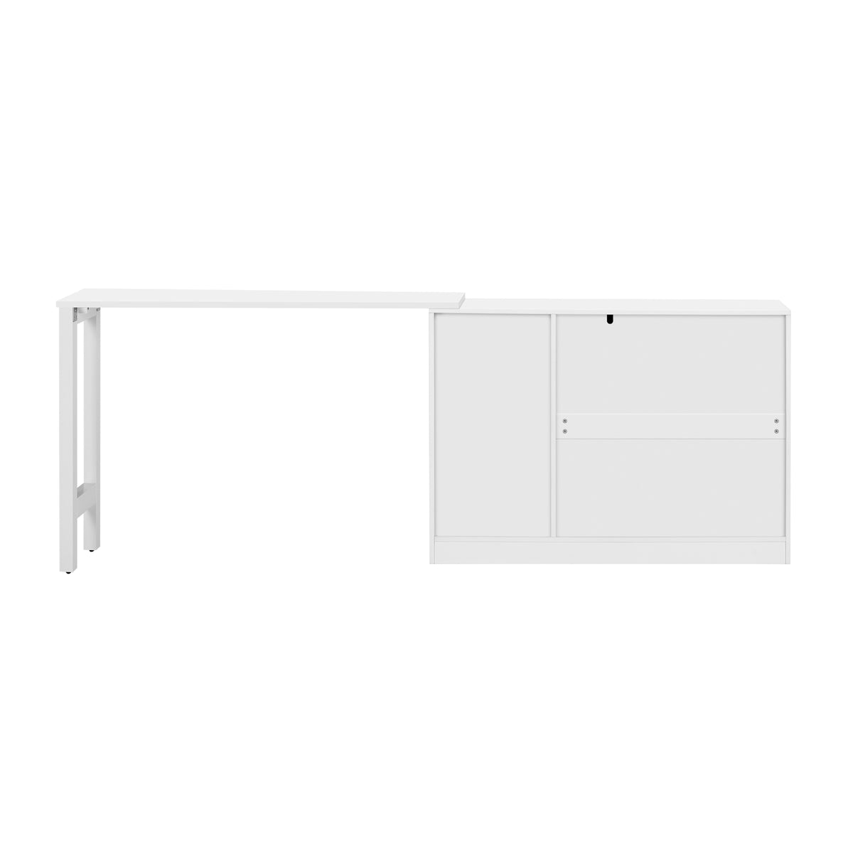 variant-group:rf-n711p334768k|Roomfitters Extendable Sideboard Buffet Cabinet with Storage, Multifunctional Console Table for Dining Room, White