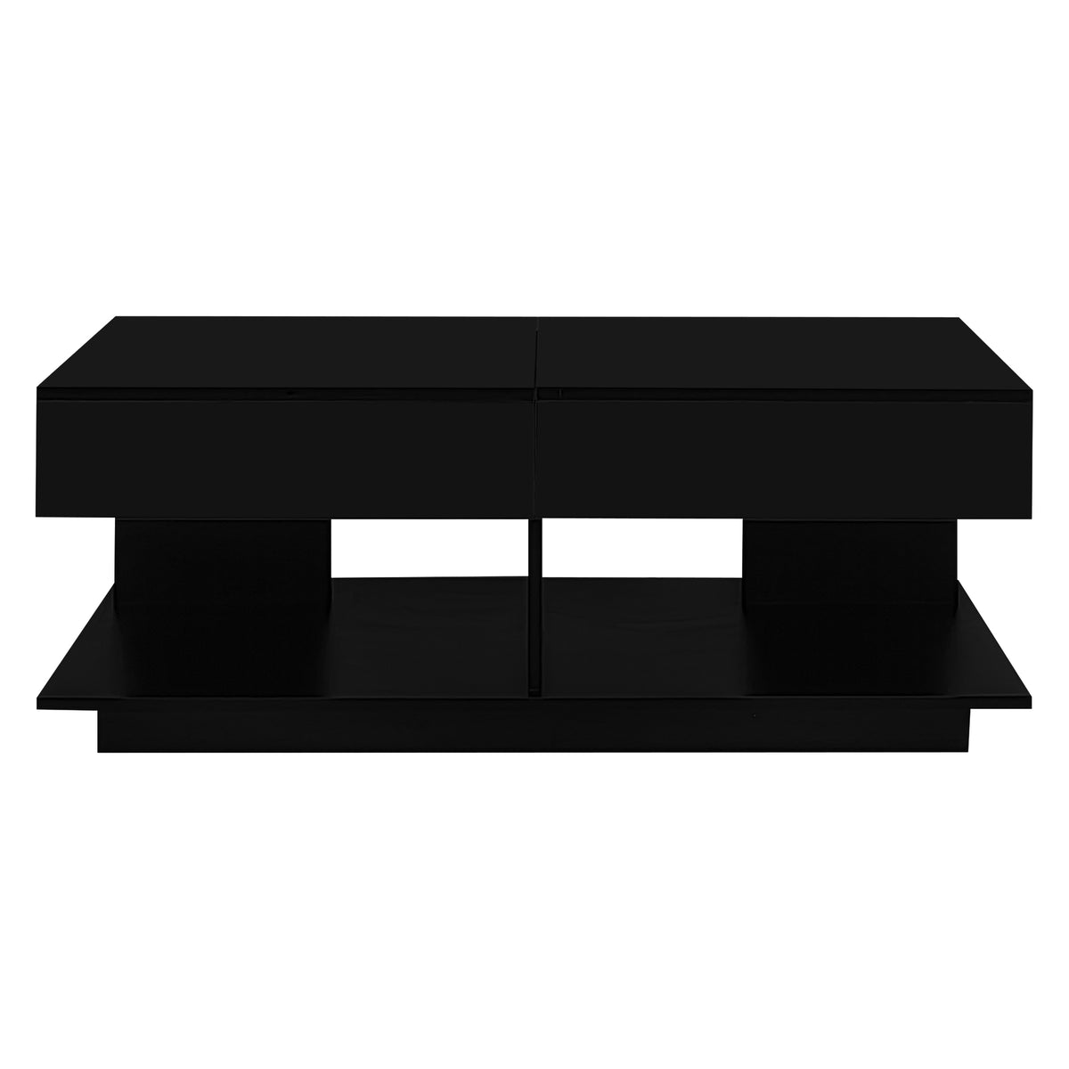 variant-group:rf-n724p290061b|Roomfitters Extendable Coffee Table with Hidden Storage and Compartments, Adjustable Multifunctional Center Table, Black