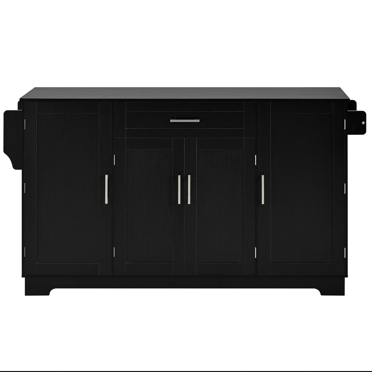 variant-group:rf-n711p437643b|Roomfitters Modern Contemporary Black Melamine MDF Sideboard Buffet Cabinet Dining Room Storage Kitchen Credenza