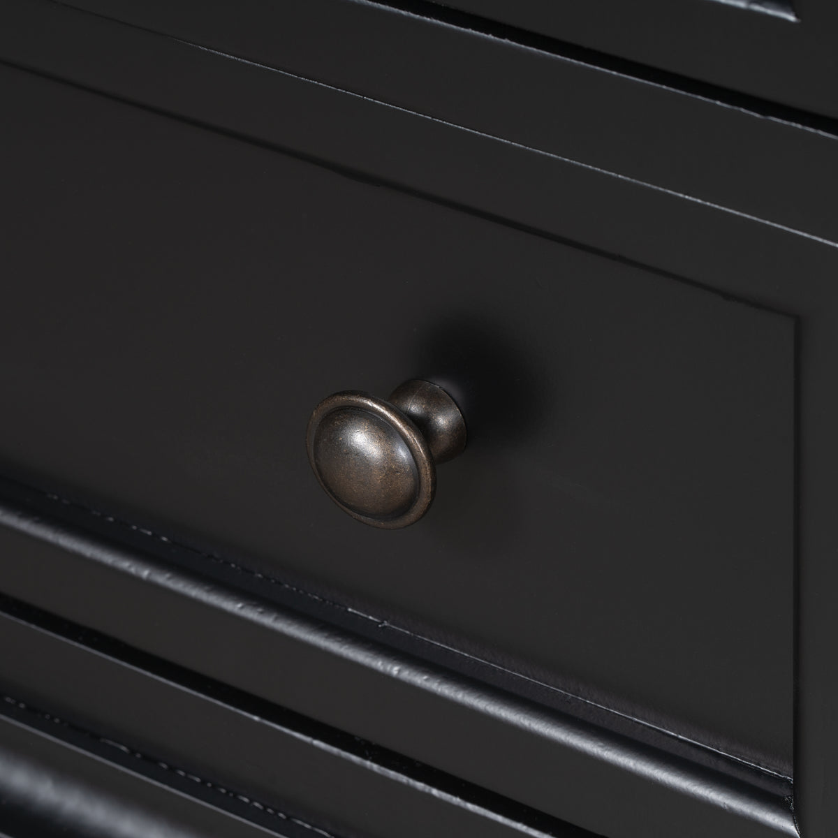 variant-group:rf-n711wf319367aab|Roomfitters 3-Drawer Storage Wood Cabinet, End Table with Pull Out Tray, Perfect for Living Rooms or Bedrooms, Providing Compact Storage with a Timeless Design, Black