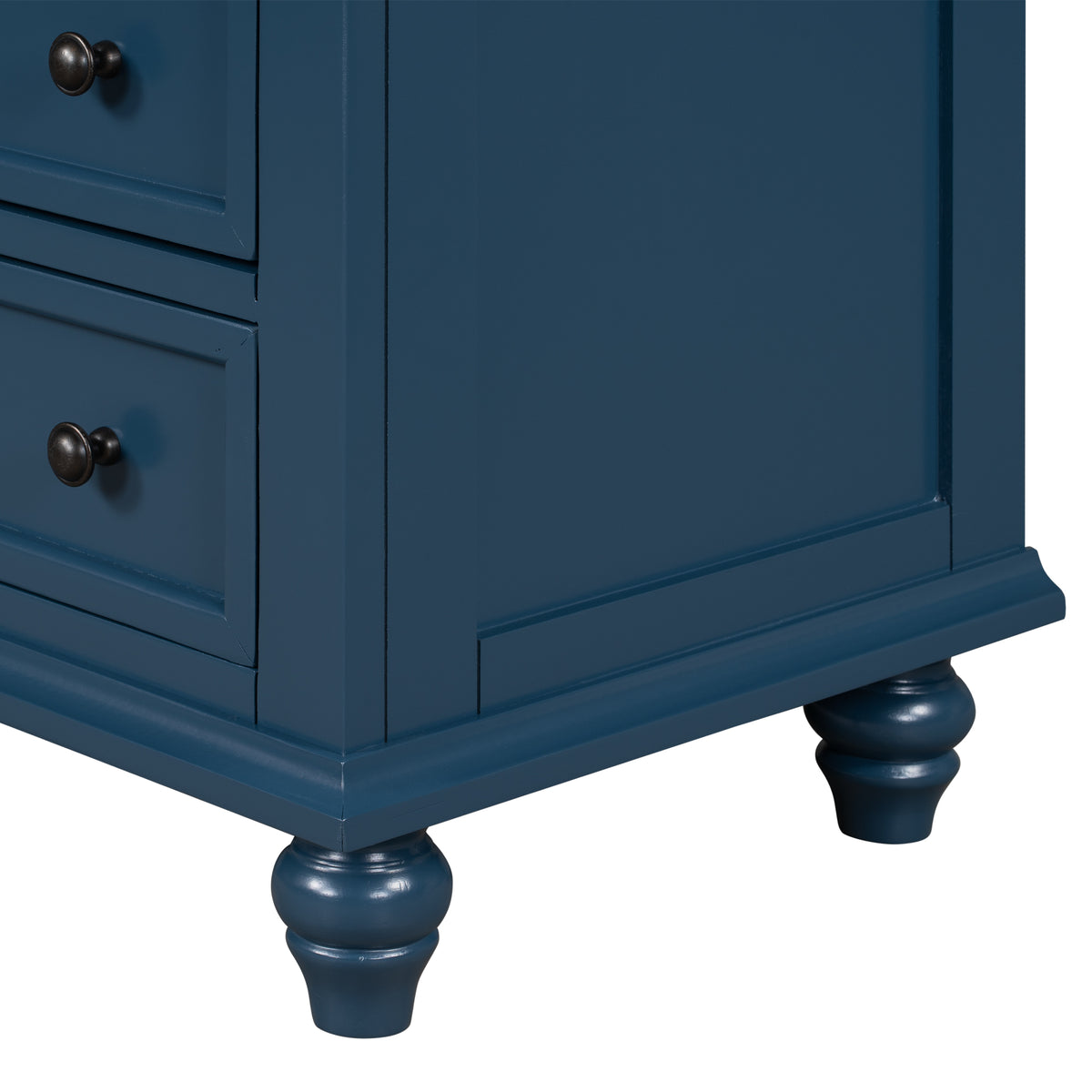 variant-group:rf-n711wf319367aav|Roomfitters 3-Drawer Storage Wood Cabinet, End Table with Pull Out Tray, Perfect for Living Rooms or Bedrooms, Providing Stylish Storage and Functionality, Blue