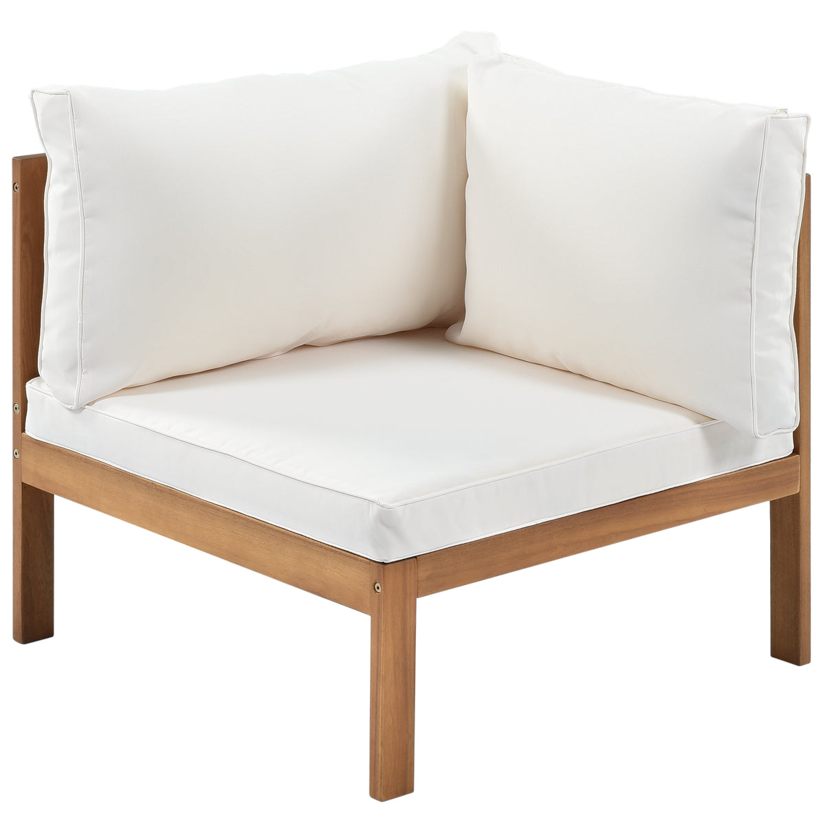 variant-group:rf-n704g201207a|Roomfitters 3-Piece Outdoor Sectional Sofa Set with Coffee Table, Solid Wood Frame L-Shaped Patio Furniture, Beige
