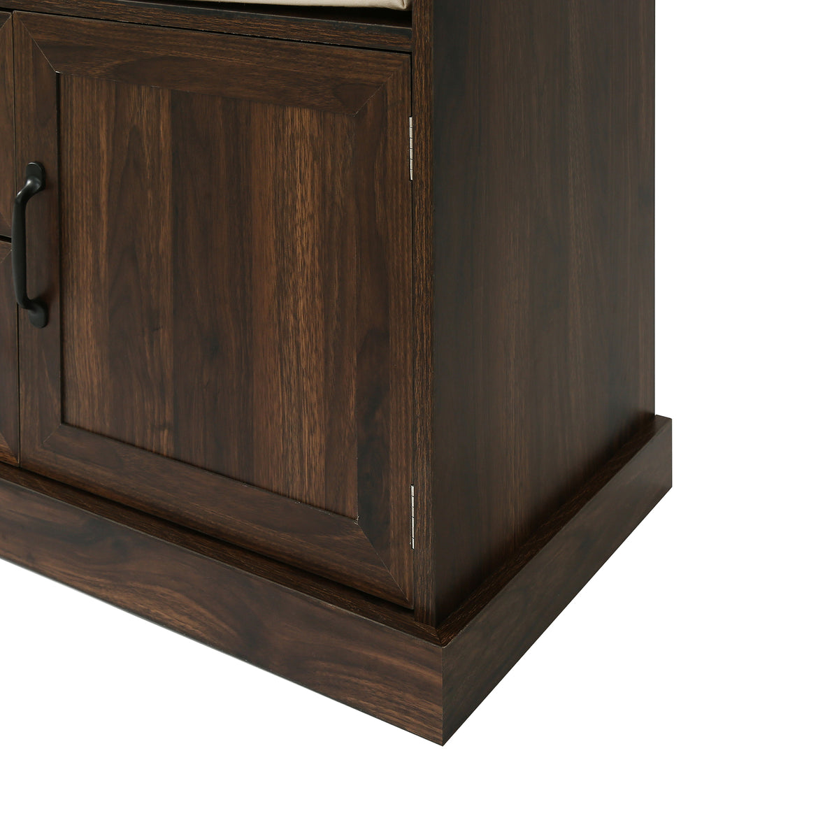 variant-group:rf-n724jy000112aad|Roomfitters 3-in-1 Hall Tree with 3 Hooks, Entryway Coat Hanger and Storage Bench, 47.2" Organizer for Hallway, Brown