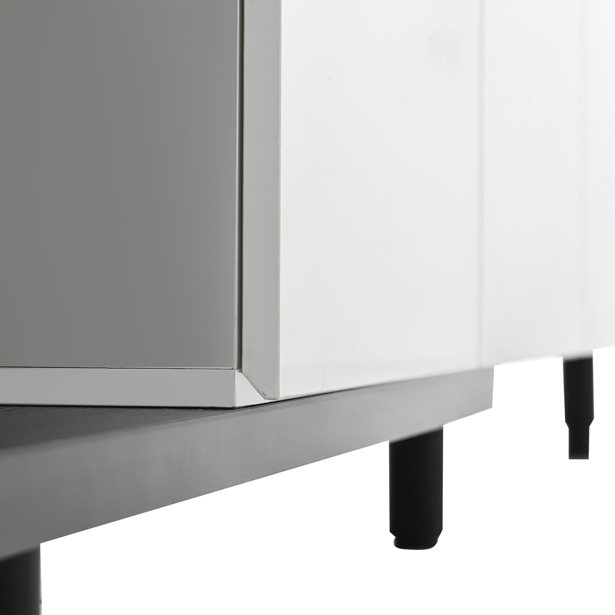 variant-group:rf-n724p205796b|Roomfitters Extendable TV Stand for 80 Inch TV and Above, Modern Cabinet with Open Storage and Sleek Design, White