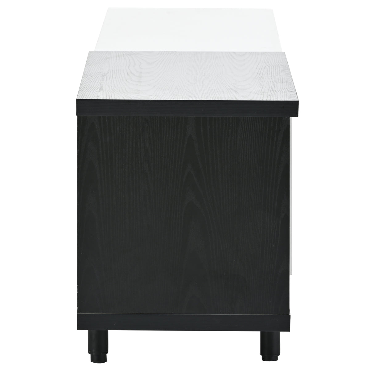 variant-group:rf-n724p205796b|Roomfitters Extendable TV Stand for 80 Inch TV and Above, Modern Cabinet with Open Storage and Sleek Design, White