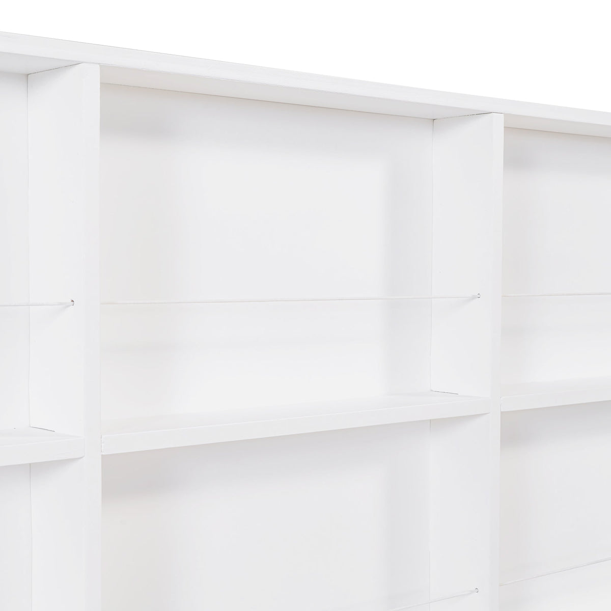 Roomfitters Wooden Twin Size House Bed with Storage Drawers and Shelf, Minimalist and Functional Design, White