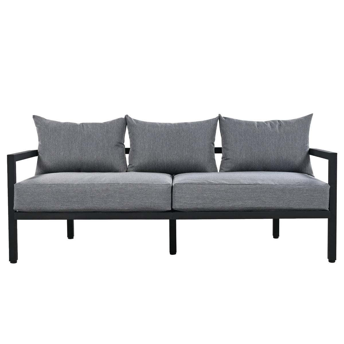 variant-group:rf-n711wy000333aae|Roomfitters Outdoor Steel Sofa Set, Waterproof and Rust-Resistant, Patio Furniture for Garden, Light Gray